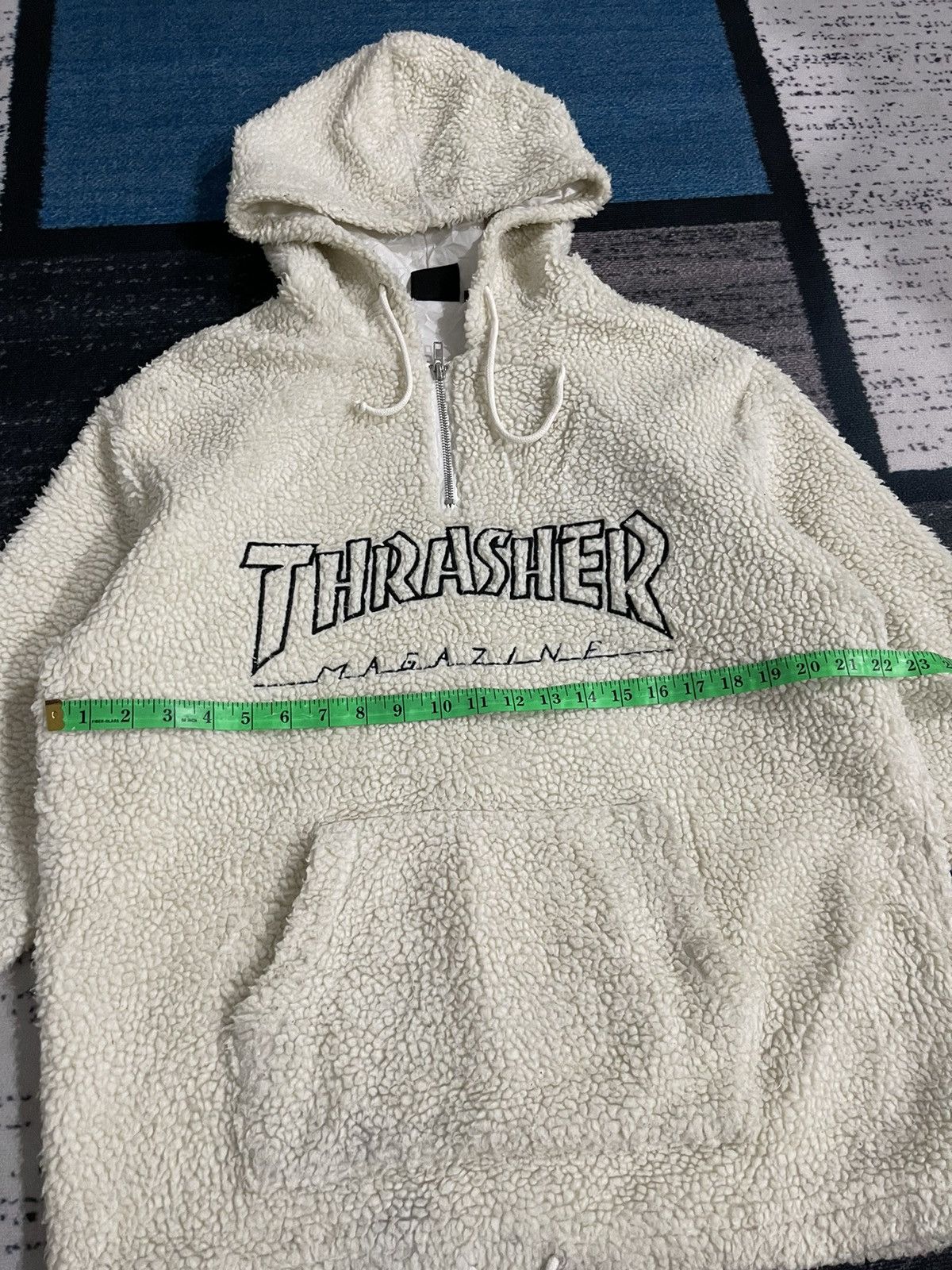 Thrasher Thrasher Magazine Half Zipper Fleece Hoodie Jacket Size US M / EU 48-50 / 2 - 13 Thumbnail