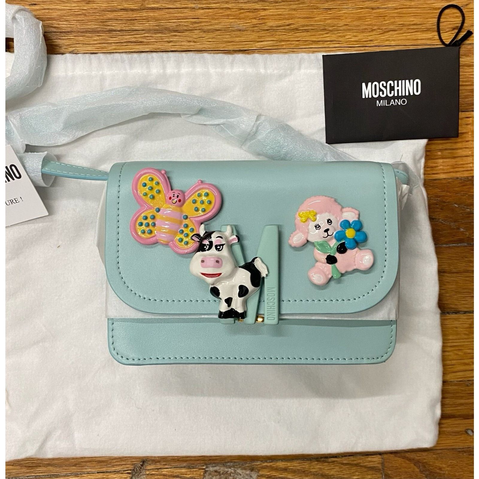 Moschino SS22 MOSCHINO Couture Jeremy Scott Calico Turquoise Bag Size ONE SIZE - 1 Thumbnail