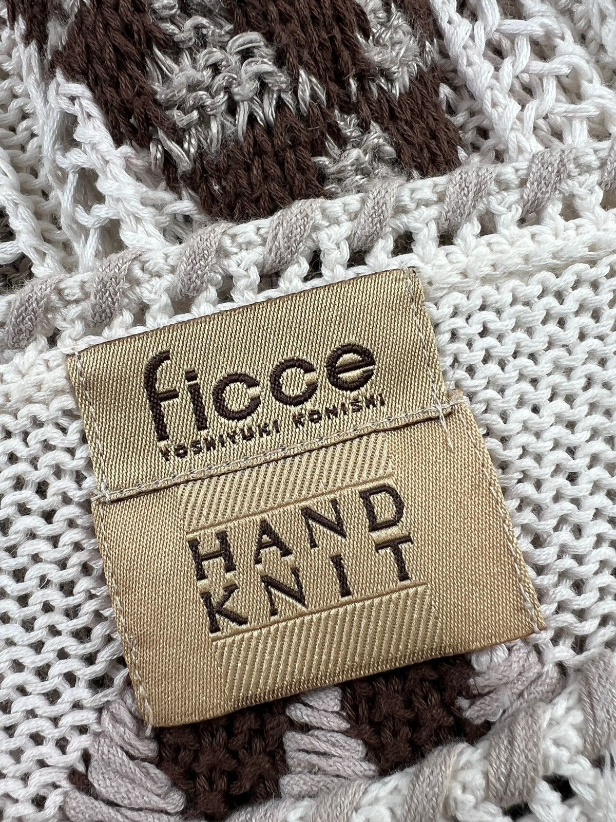 Designer × Japanese Brand × Yoshiyuki Konishi 1990 Ficce Yoshiyuki Konishi Handknit Oversized Sweater Size US XL / EU 56 / 4 - 10 Thumbnail