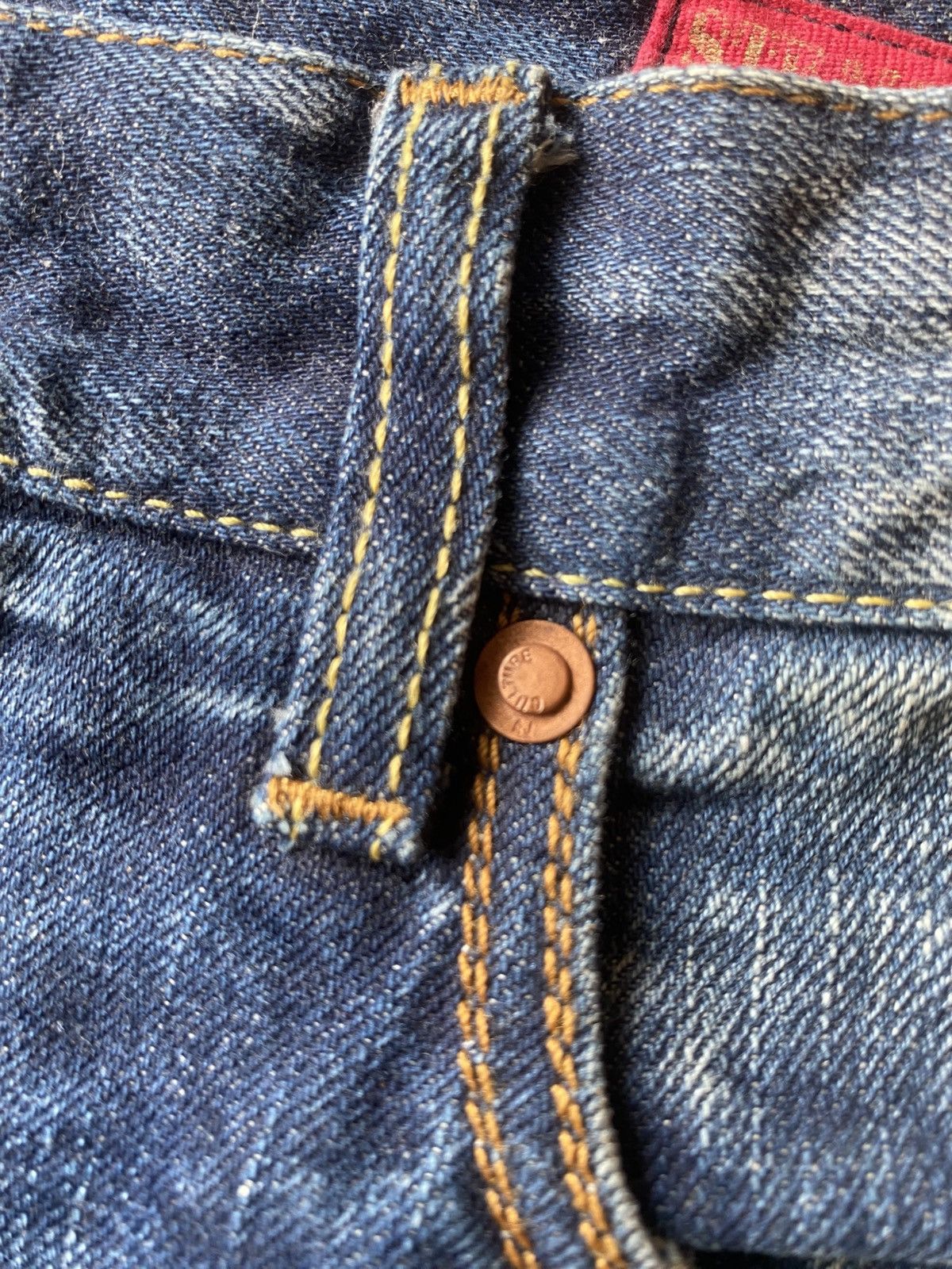 Armani × Vintage Armani Jeans Red Wash Limited Edition Italy Selvage denim Size US 32 / EU 48 - 16 Thumbnail