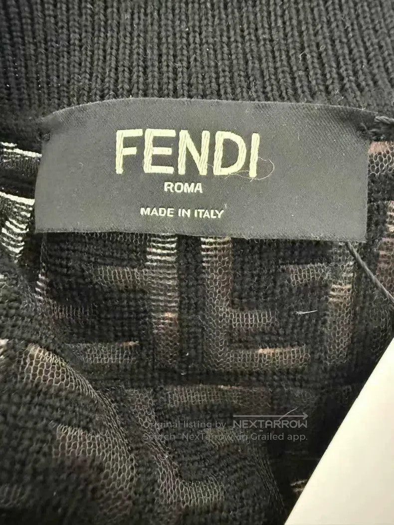 Fendi Fendi Double F Embossed Knit Sweater Size US M / EU 48-50 / 2 - 3 Thumbnail