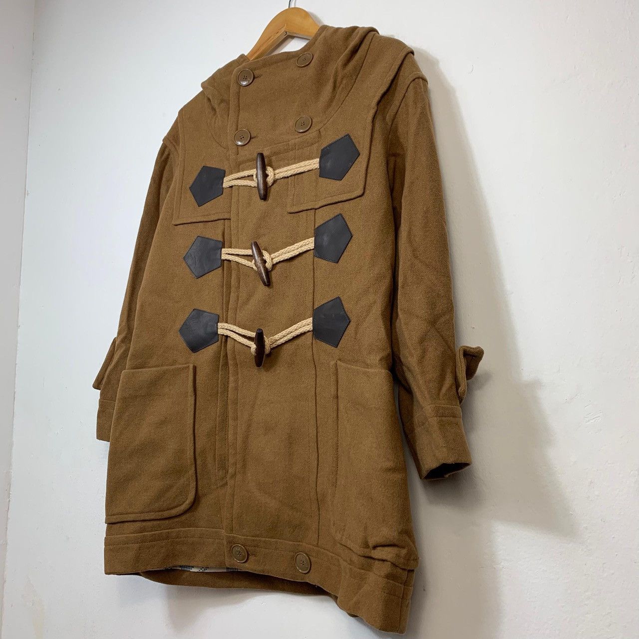Ne-Net ARCHIVE Issey Miyake Ne-Net Japanese Wood Toggle Duffle Coat Size US L / EU 52-54 / 3 - 4 Thumbnail