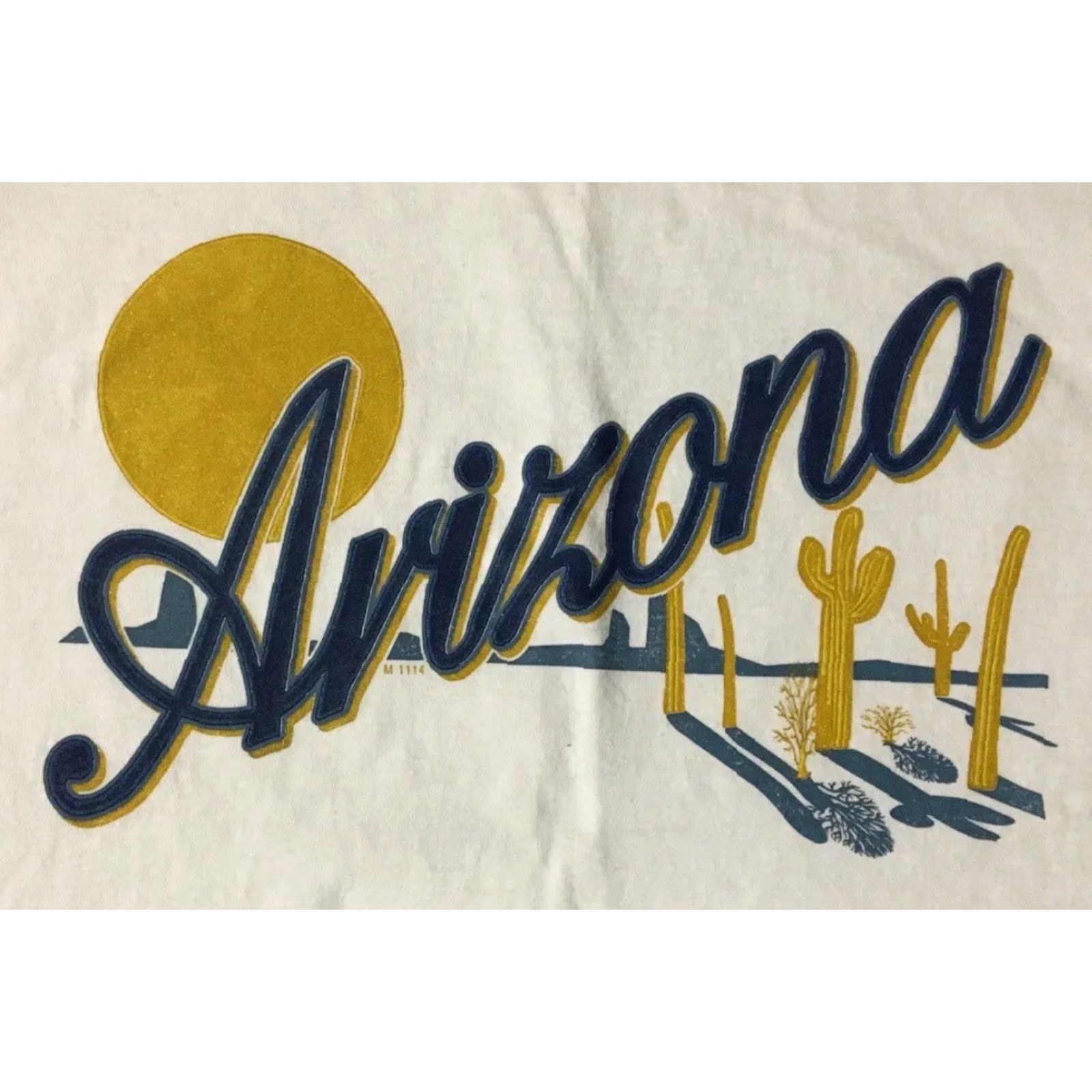 Vintage VINTAGE Arizona Spellout Shirt S USA Nature Cactus College ASU Biker Grunge 80s 90s USA Shirt Mens White Short Sleeve T-Shirt Size US S / EU 44-46 / 1 - 2 Thumbnail