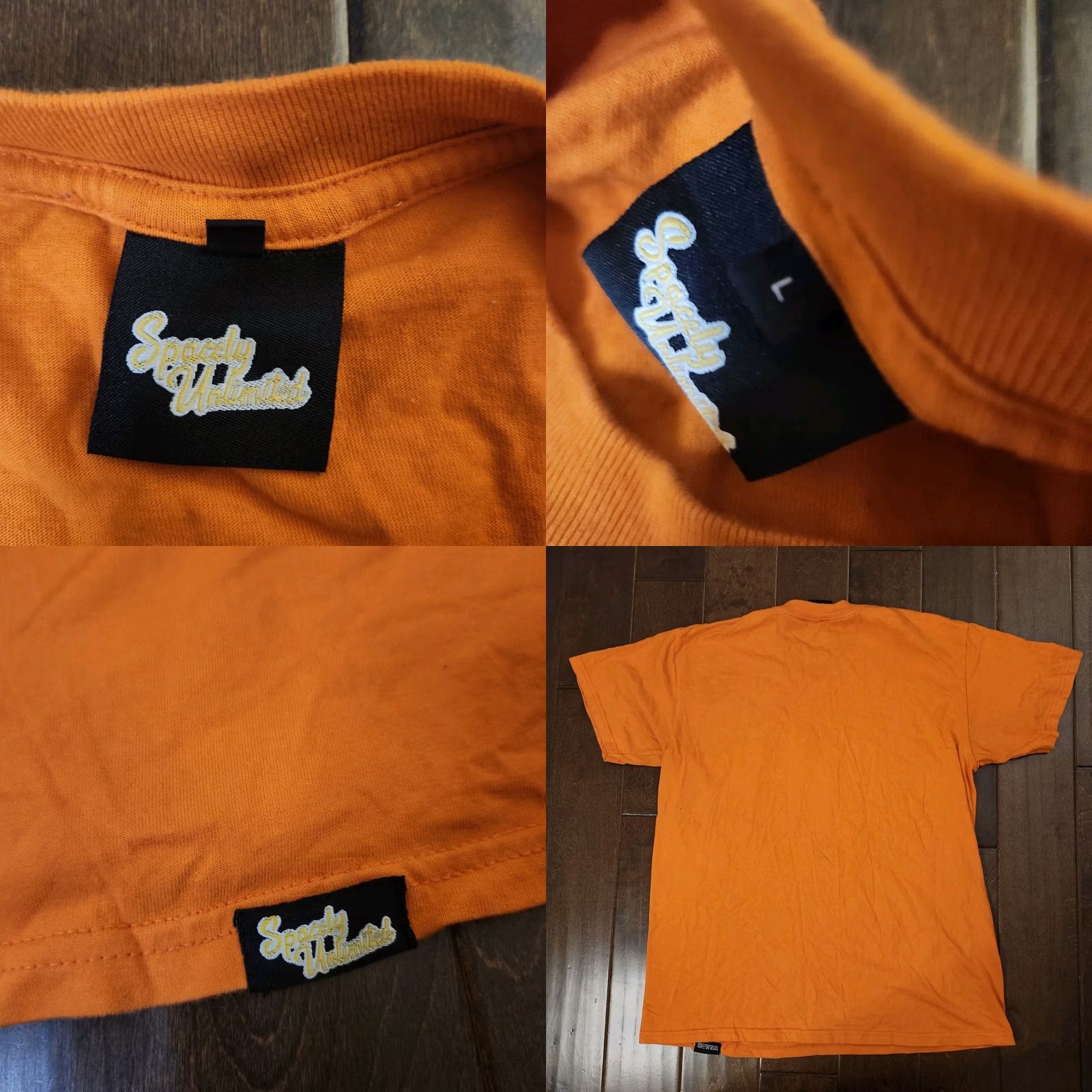 Vintage Spacely Unlimited Men's T-Shirt - Orange, L, Cotton, Short Sleeve, Solid, Space Theme, Regular Fit Size US L / EU 52-54 / 3 - 9 Thumbnail