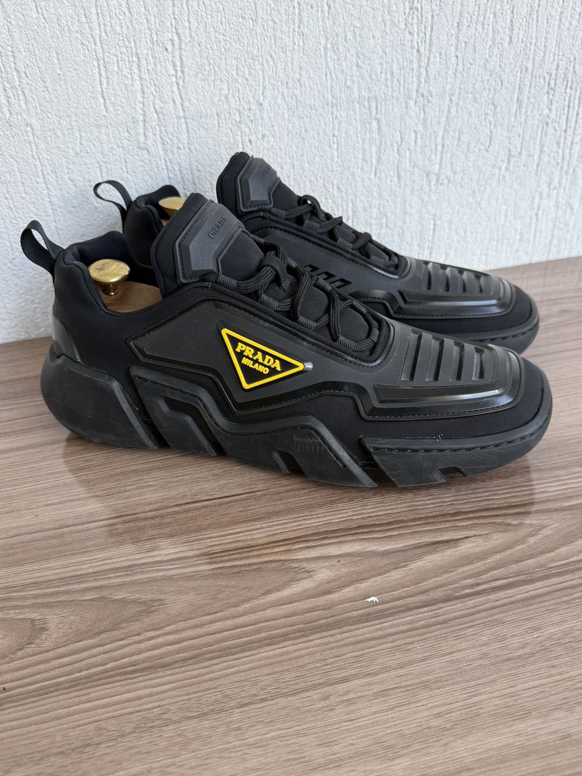 Prada 😤🔥 techno stretch fabric sneakers Size US 10 / EU 43 - 2 Thumbnail