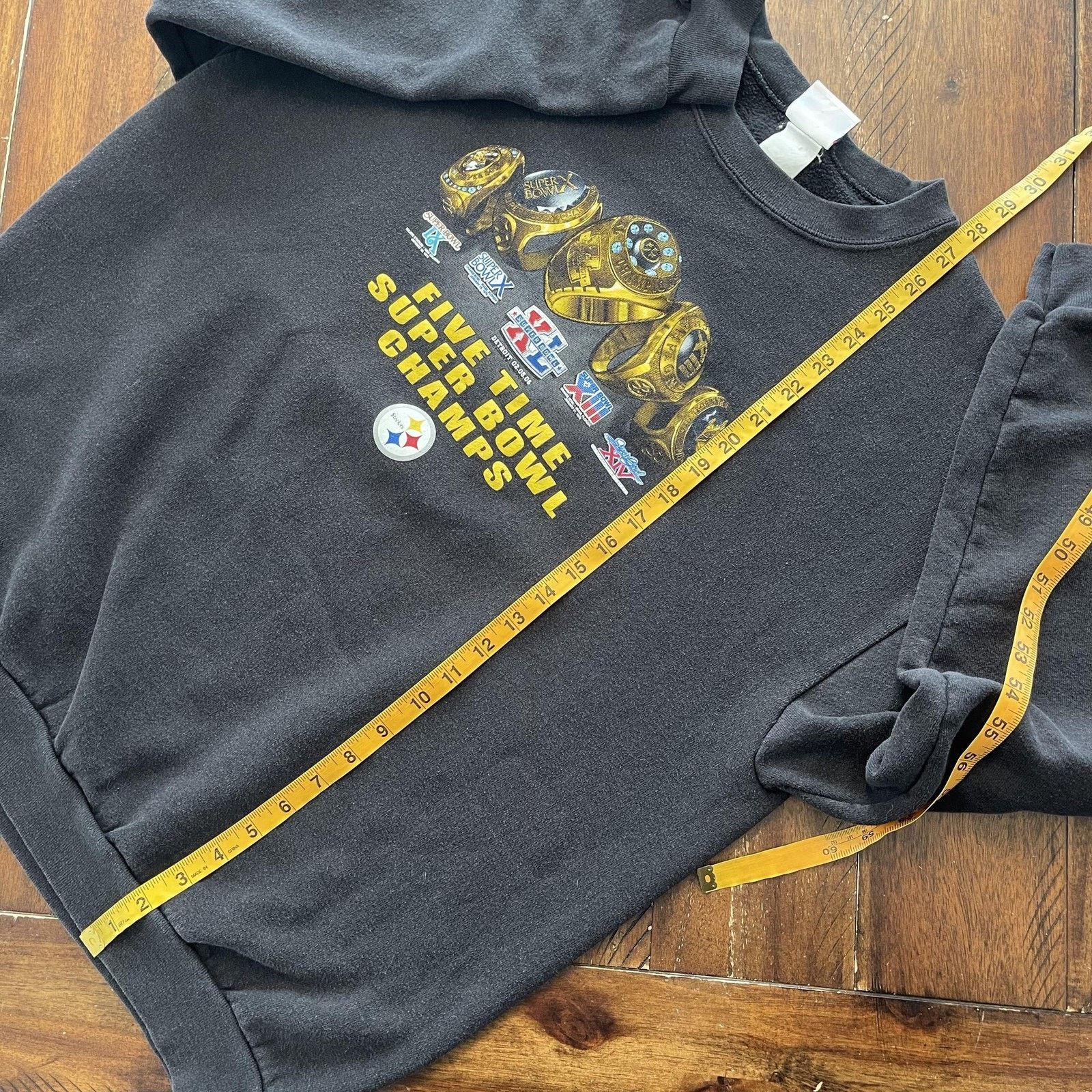 NFL Pittsburgh Steelers Sweatshirt Mens Super Bowl Champs Top Size US XL / EU 56 / 4 - 8 Thumbnail