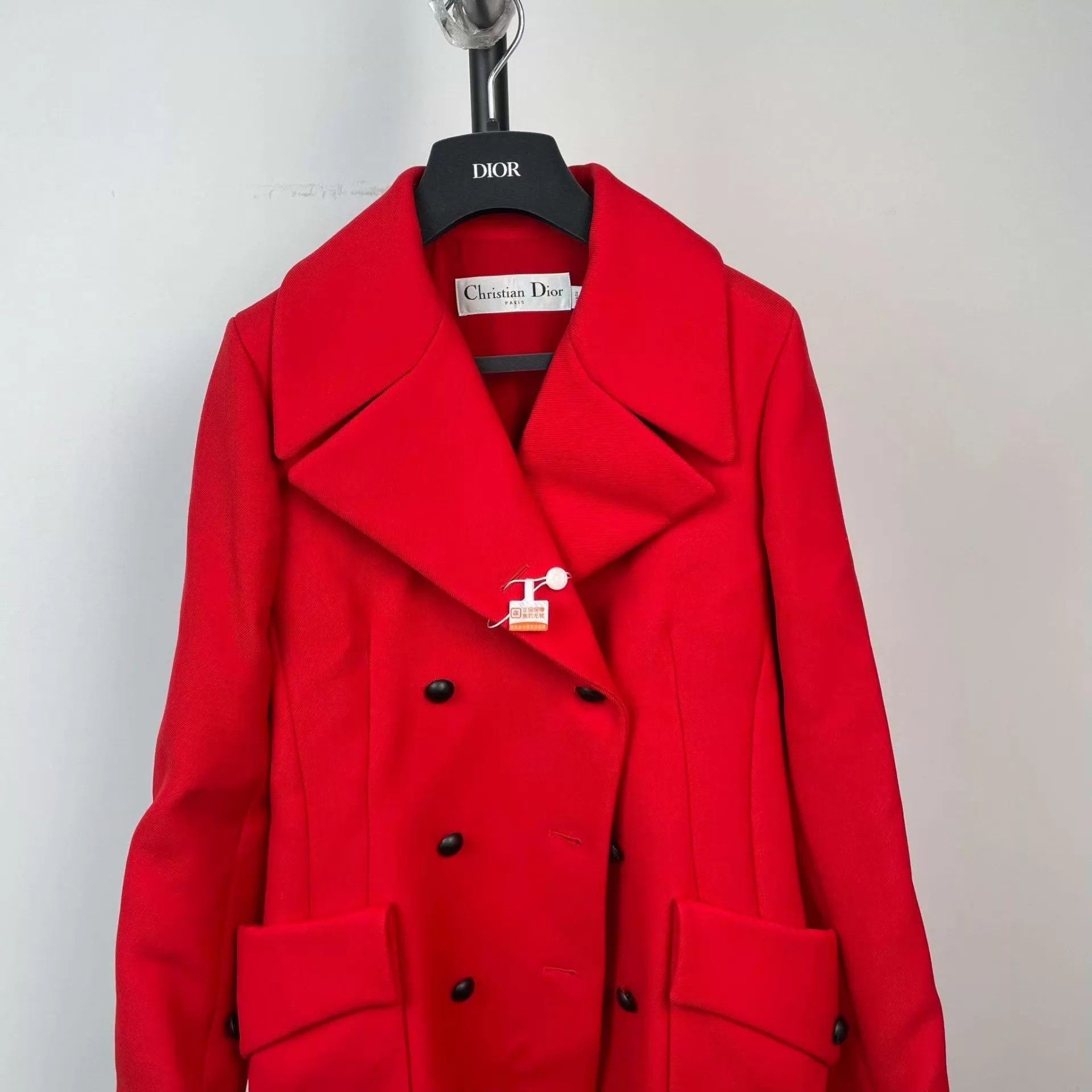 Dior Dior 95 New Wool Coat 36 Red Size XS / US 0-2 / IT 36-38 - 8 Thumbnail
