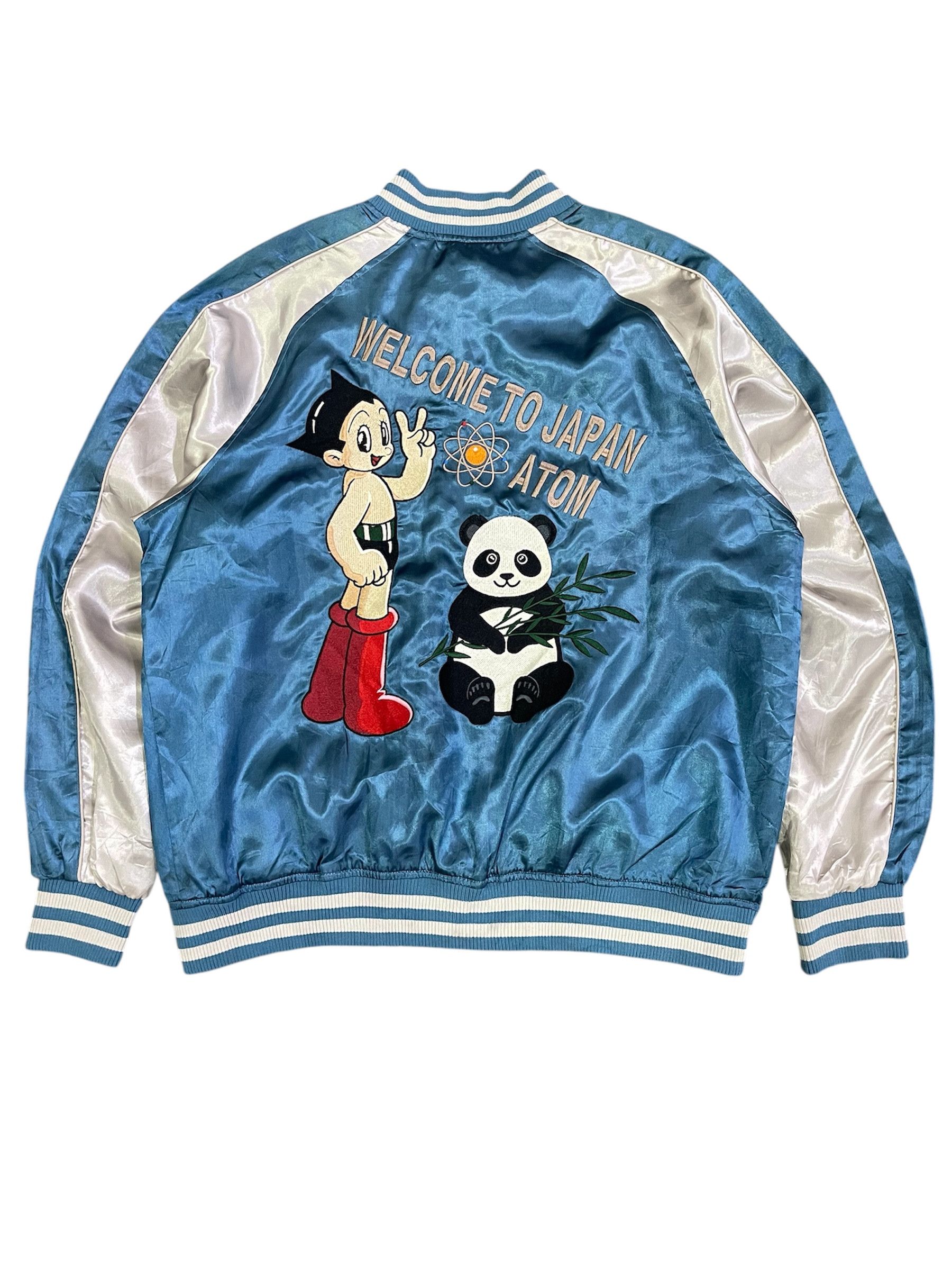 Astro Boy Sukajan Sourvenir Satin Blue Jacket sz XL