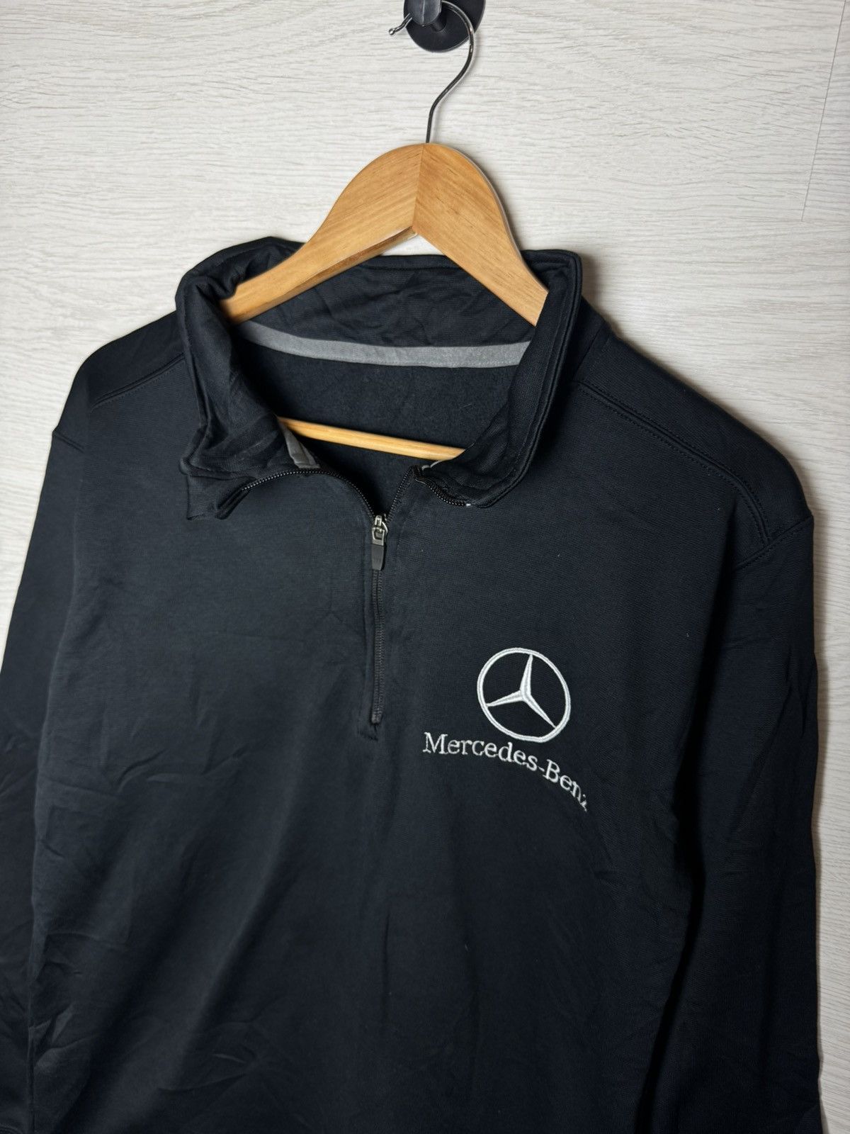 Vintage Mercedes-Benz Black Sweatshirt 90s Y2K Vintage Size US M / EU 48-50 / 2 - 4 Thumbnail
