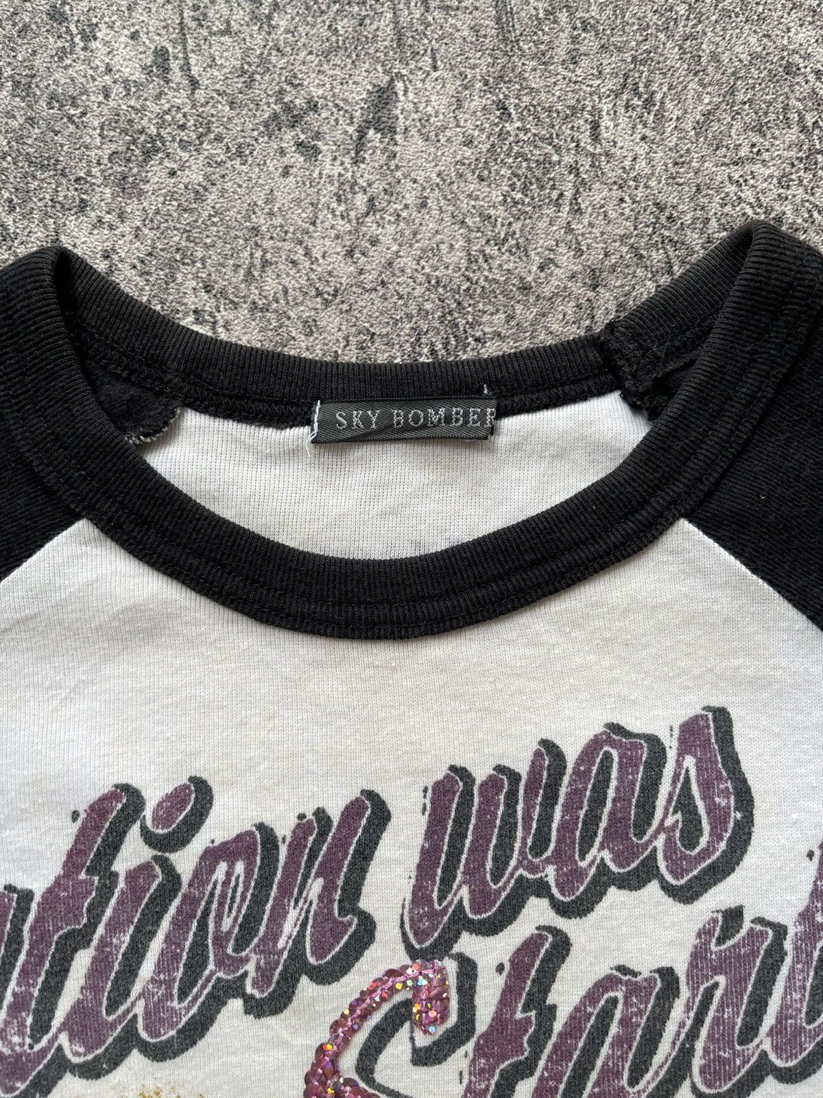 Japanese Brand Y2K Sky Bomber poem tshirt Size S / US 4 / IT 40 - 4 Thumbnail