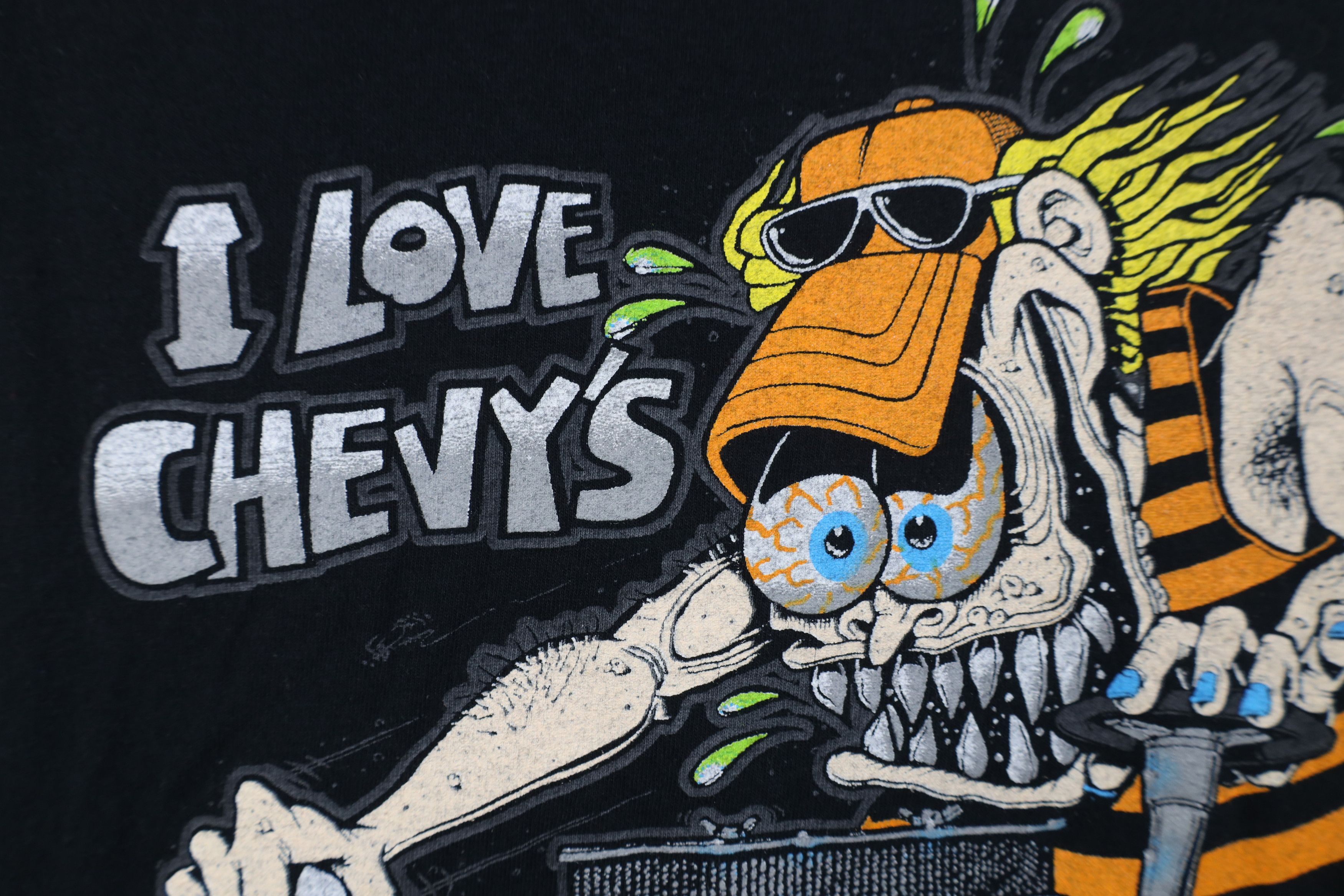 Vintage Retro Y2K Rat Fink Chevy's Car Racing Short Sleeve T-Shirt Size US XL / EU 56 / 4 - 10 Thumbnail