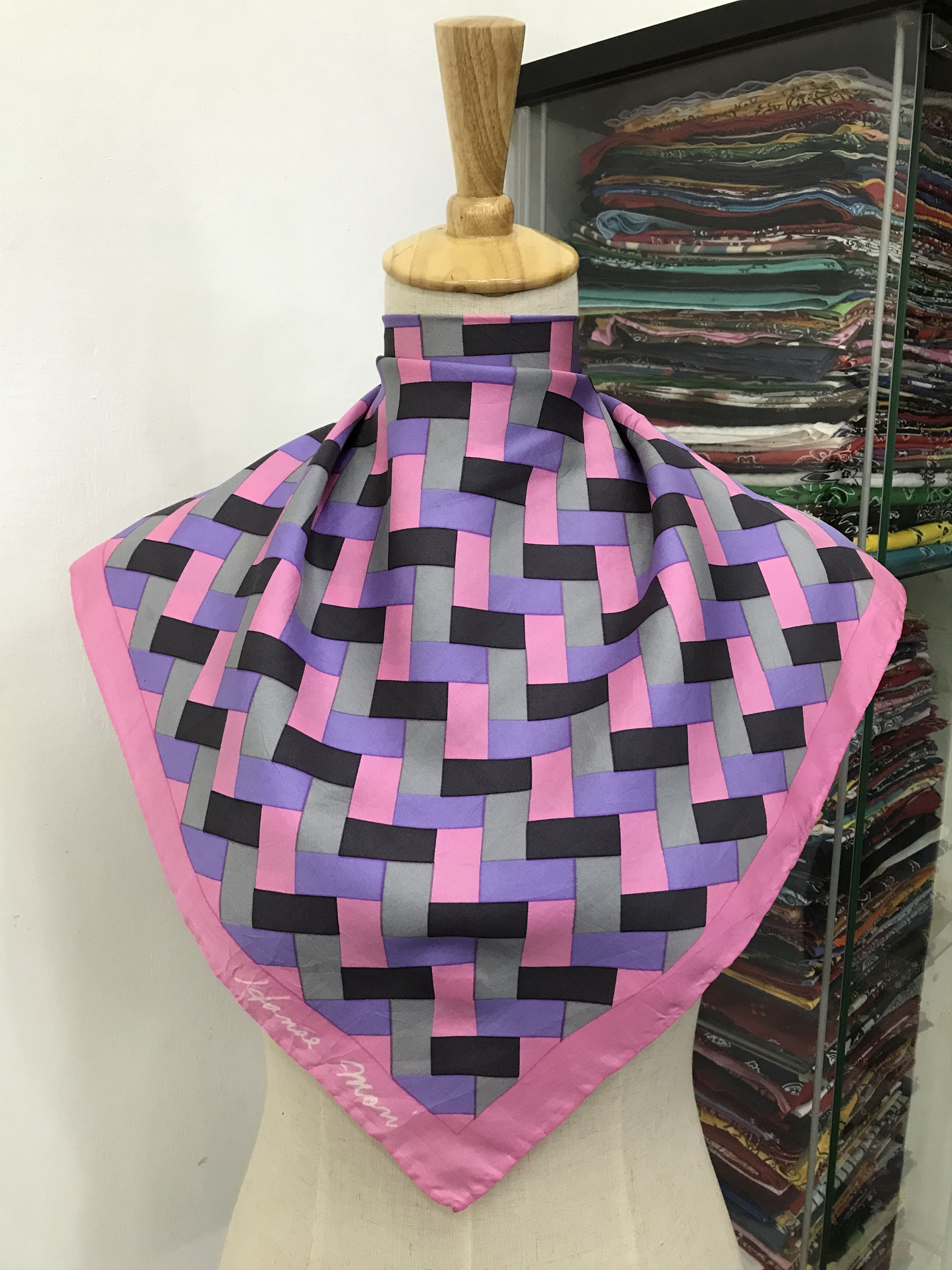 Hanae Mori Vintage Hanae Mori Silk Scarf Size ONE SIZE - 1 Thumbnail