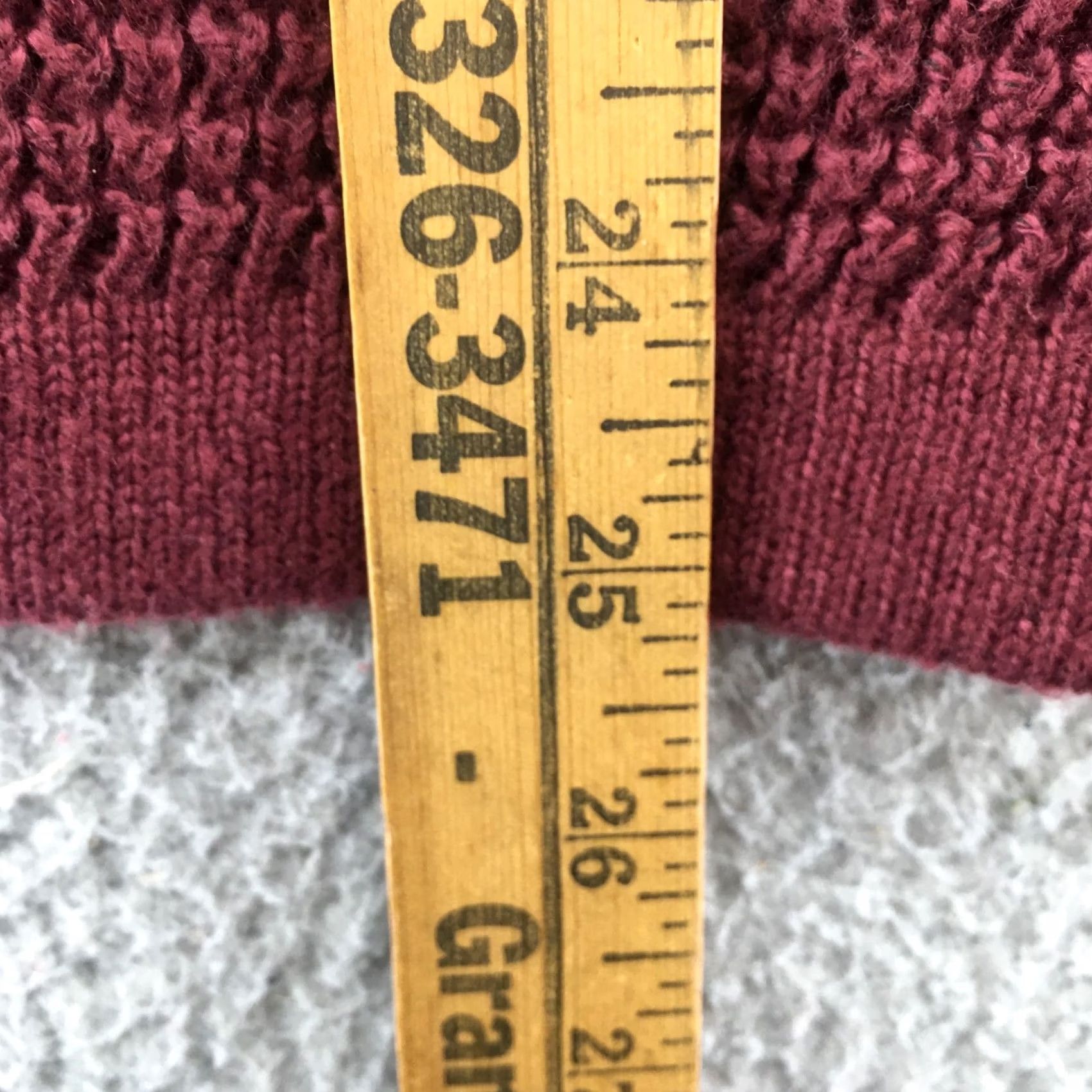 Vintage Peyton Jensen Pullover Sweater Womens M Burgendy Cotton Blend Long Sleeve Knit Shirt Mens? Size M / US 6-8 / IT 42-44 - 5 Thumbnail