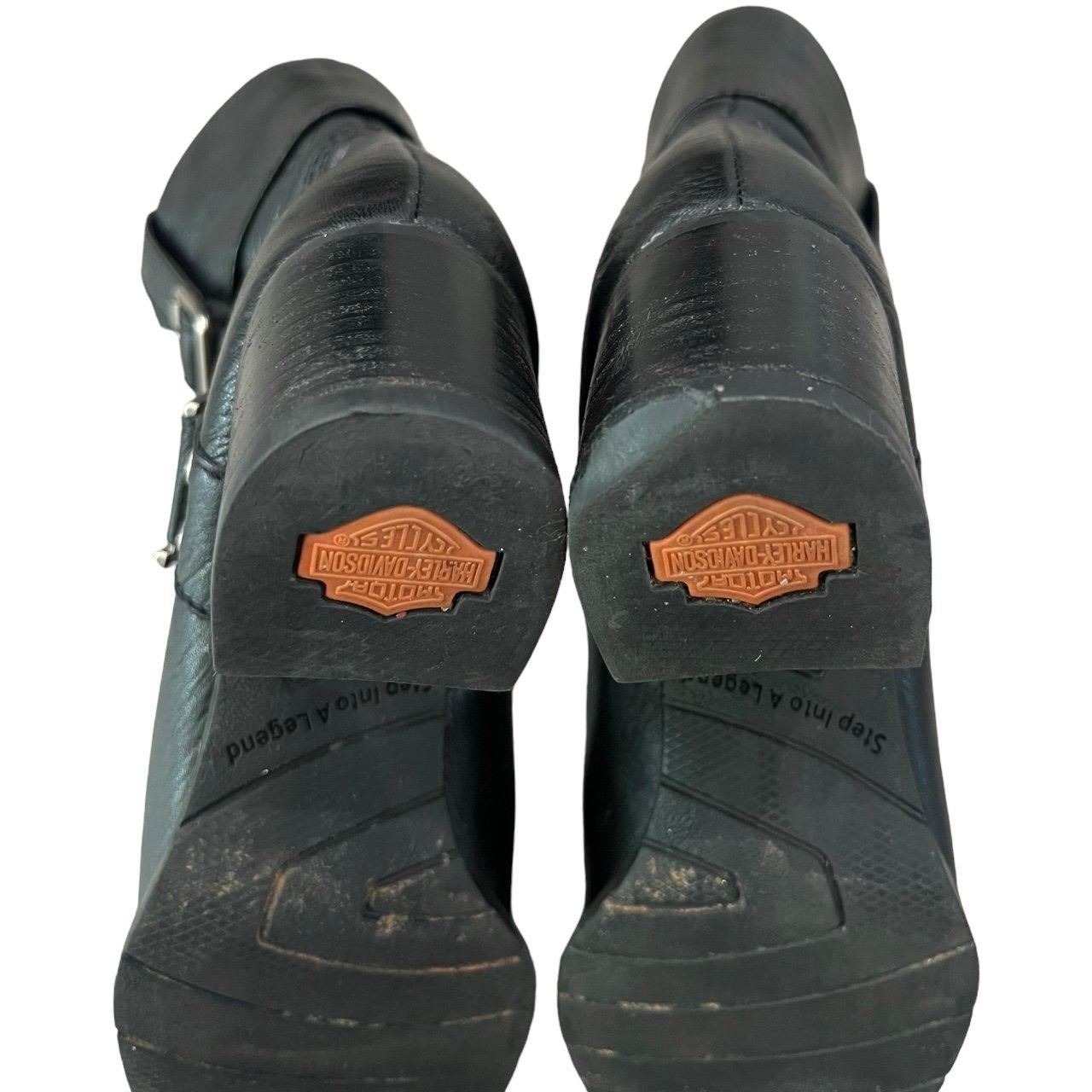 Harley Davidson × Vintage Harley Davidson Womens 84068 Sadie Heel Booties Black Size US 6.5 / IT 36.5 - 7 Thumbnail