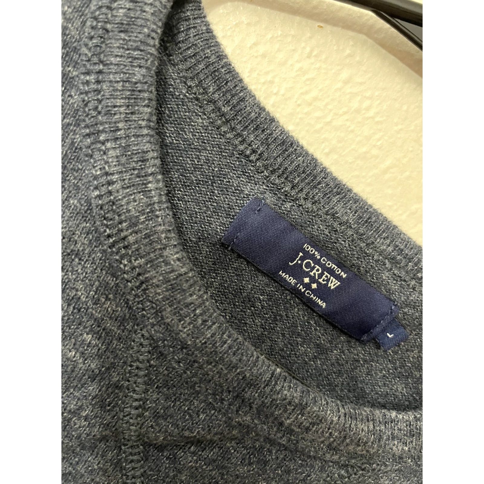 J.Crew J.CREW Pullover Sweater Large Mens Heather Blue Casual Long Sleeve Size US L / EU 52-54 / 3 - 3 Thumbnail