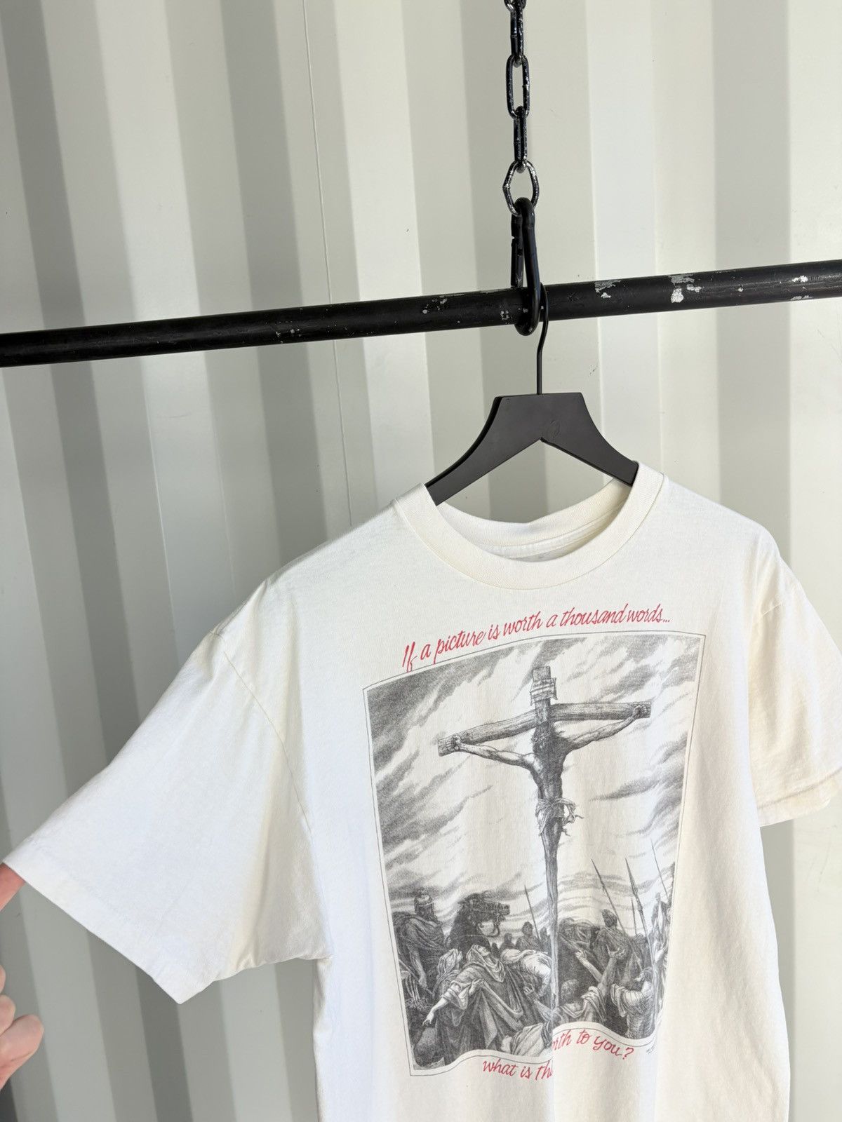 Vintage Vintage Jesus Living Epistles Shirt Thrashed Faded Grunge Size US XL / EU 56 / 4 - 4 Thumbnail