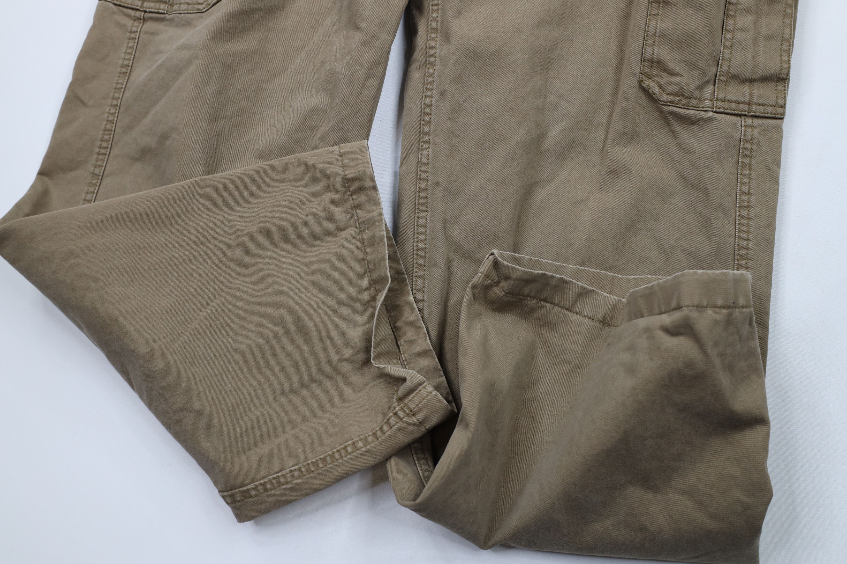 Gap × Vintage Vintage Gap Faded Wide Leg Dungaree Cargo Pants Beige Cotton Size US 34 / EU 50 - 5 Thumbnail