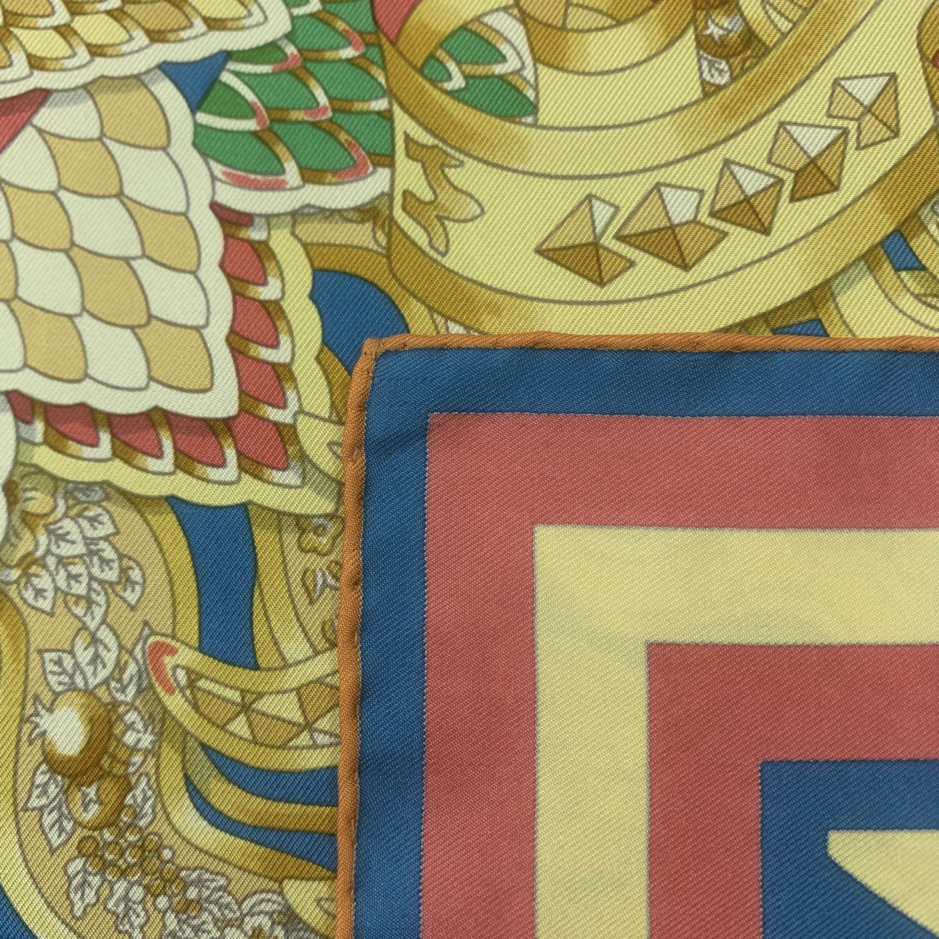Hermes Hermes Scarf Les Sangles de Phoebus by J. Metz 90cm A4971 Size ONE SIZE - 12 Thumbnail