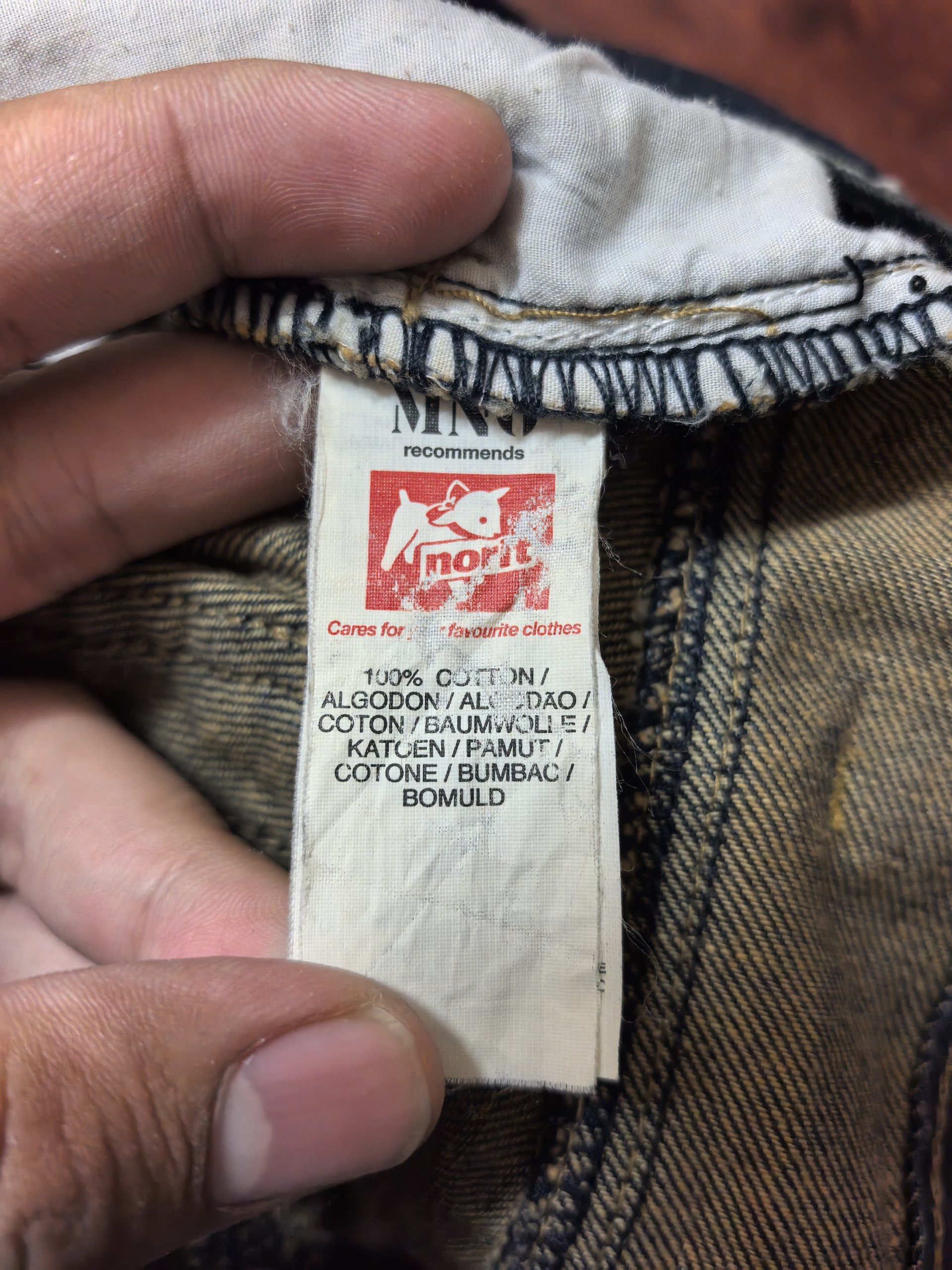 Issey Miyake Vintage Worldar Raza Jeans Flora Studed Patern Denim Pants Size 30" / US 8 / IT 44 - 6 Thumbnail