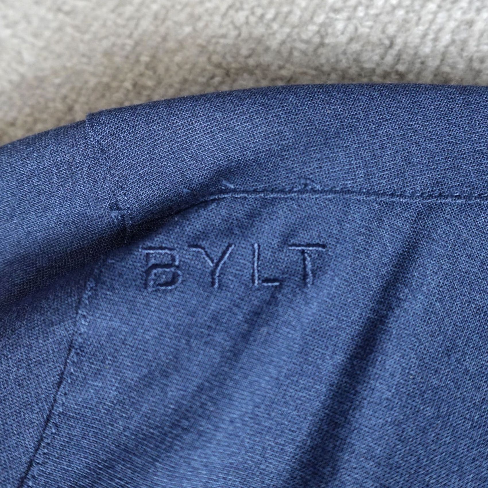 Vintage Bylt Shirt XL Blue Vista Long Sleeve Button-Up Crew-NECK? Size US XL / EU 56 / 4 - 5 Thumbnail