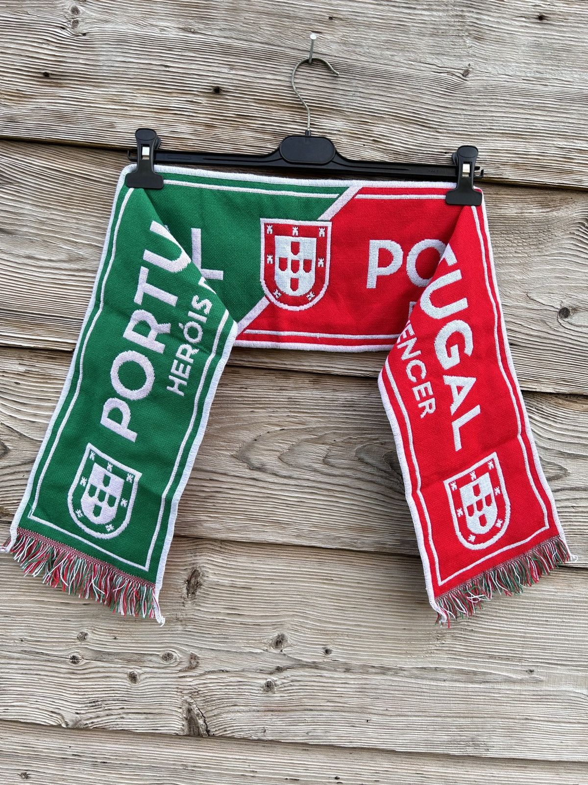 Vintage Portugal Soccer Football Fanwear Scarf Muffler