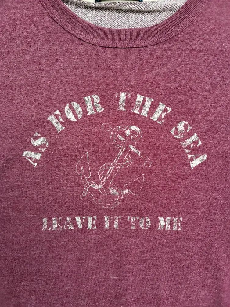 Japanese Brand Gembony as for the Sea Leave it to me Big Logo Sweatshirt Size US L / EU 52-54 / 3 - 3 Thumbnail