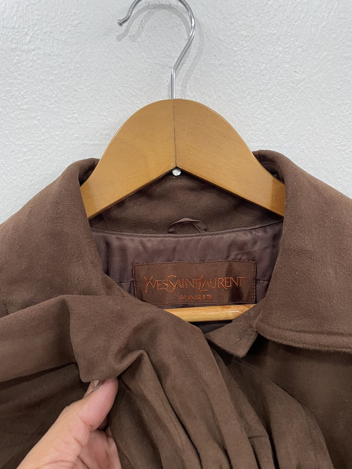 Yves Saint Laurent YVES SAINT LAURENT BROWN OVERCOAT JACKET WITH BELTED Size US S / EU 44-46 / 1 - 5 Thumbnail
