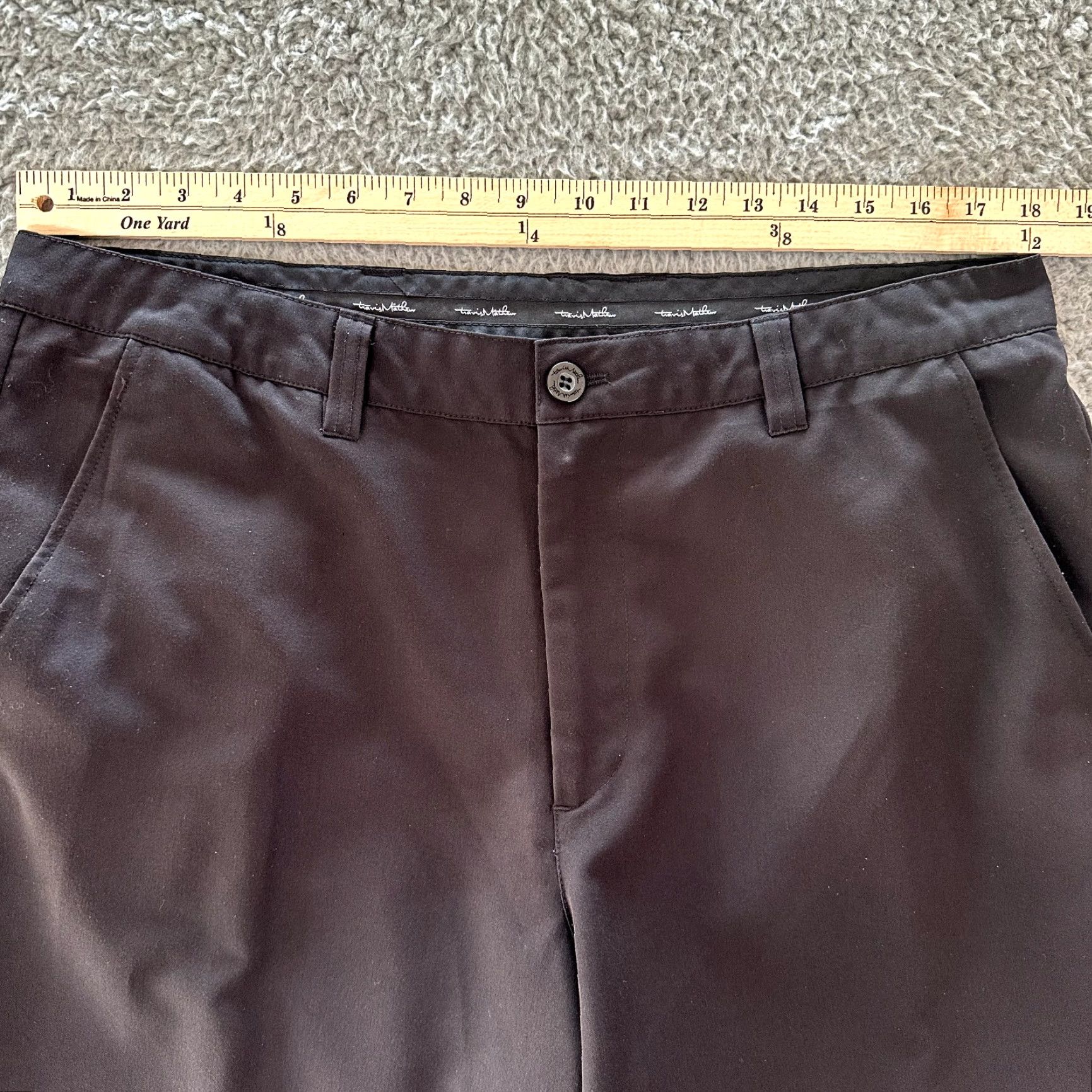 TravisMathew Travis Mathew Pants Men 36 Black Dress Stretch Golf Straight Pants Size US 36 / EU 52 - 5 Thumbnail