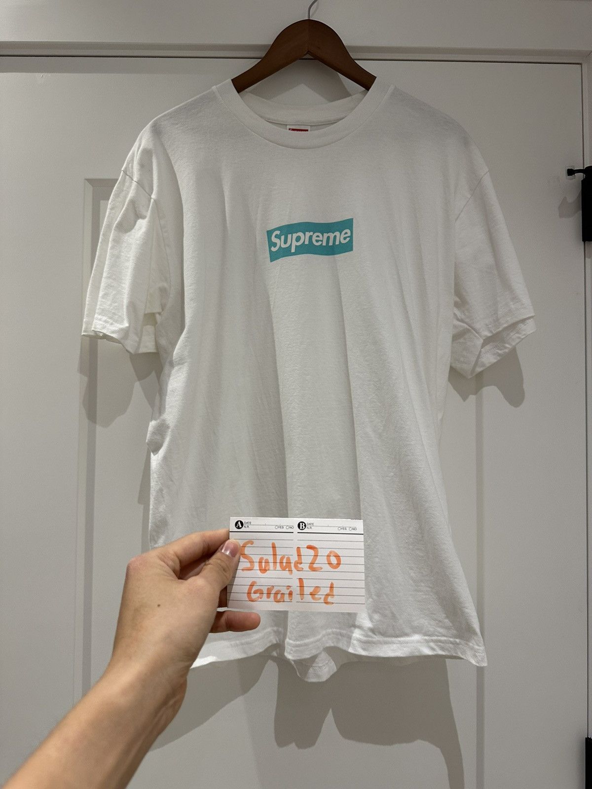 Supreme Supreme Tiffany box logo tee | Grailed