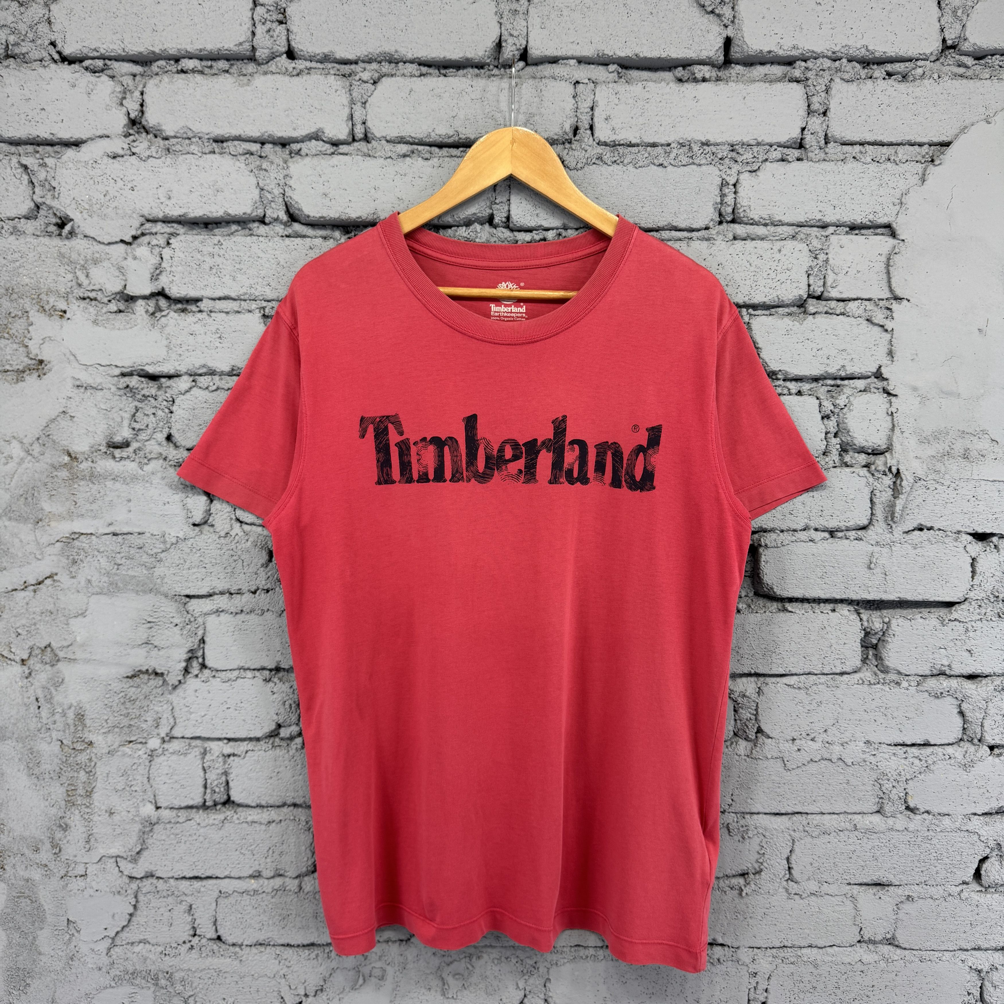 Timberland Timberland Big Logo Spellout Tshirt Red Size US L / EU 52-54 / 3 - 1 Thumbnail