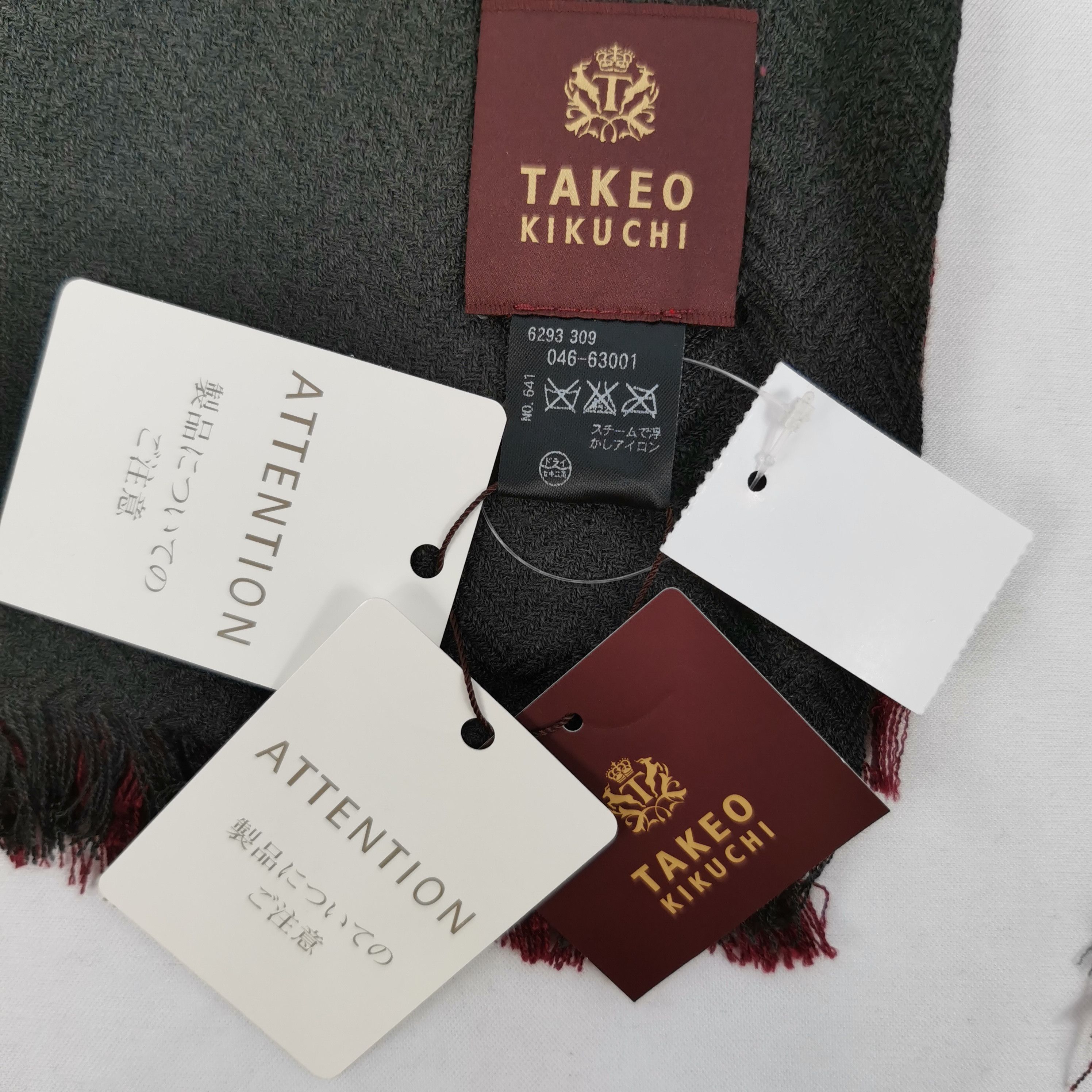 Japanese Brand NWT Vintage Takeo Kikuchi Scarf Stoles Japanese Scarves Size ONE SIZE - 4 Thumbnail