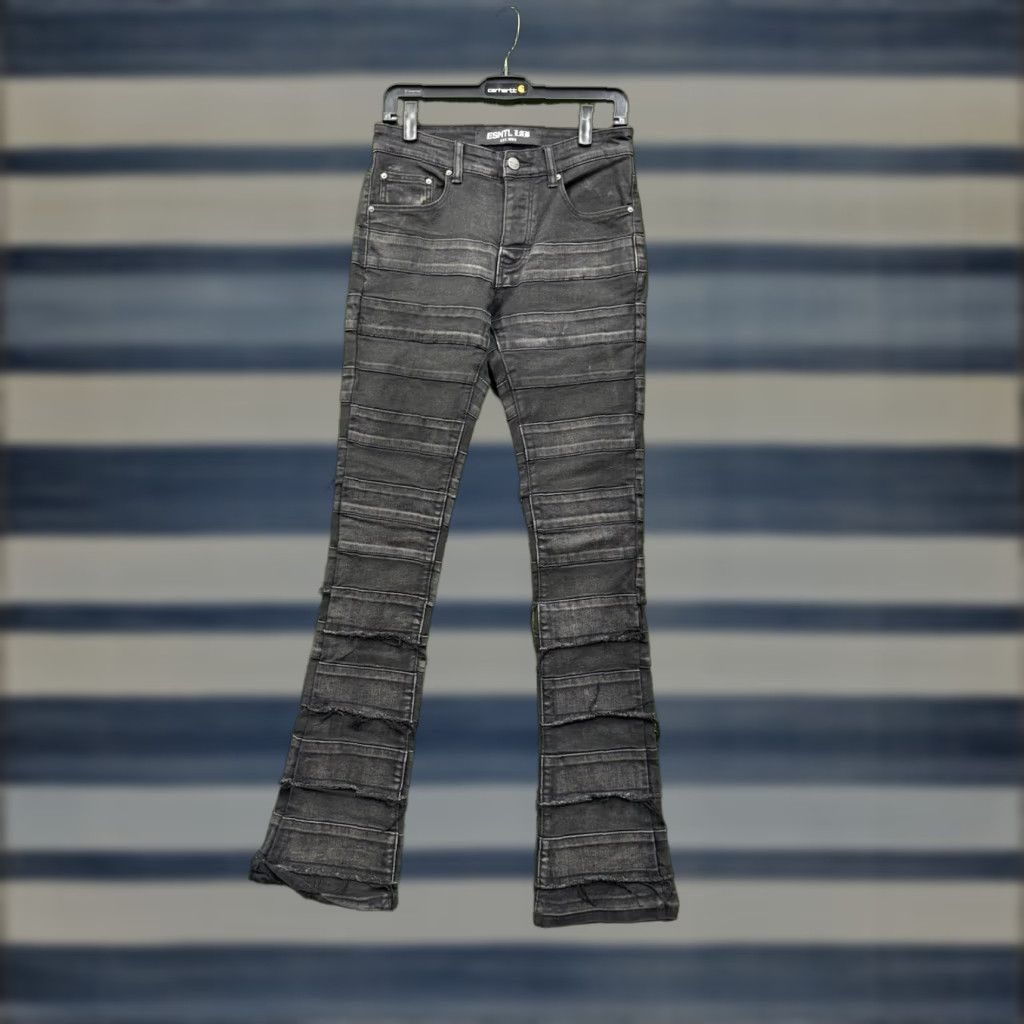 Denime H.Esntls Jeans Slim Jeans 28 Black Denim Skinny Ripped Grunge 28x34 Mens Size US 28 / EU 44 - 1 Thumbnail