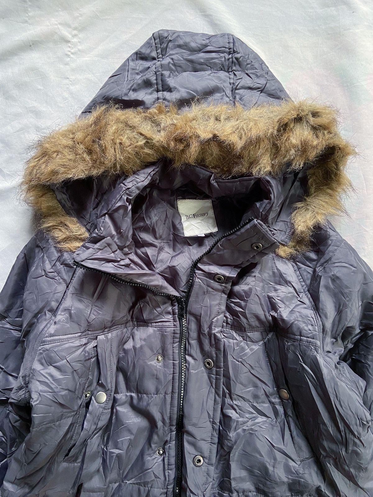 If Six Was Nine JAPANESE B.C FACTORY COAT FUR JACKET Size US L / EU 52-54 / 3 - 9 Thumbnail