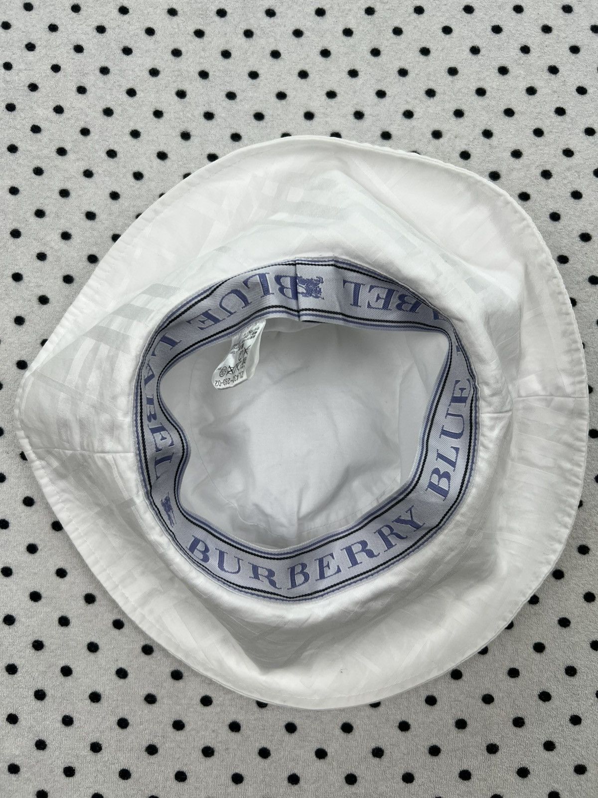 Burberry Burberry Blue Label Shadow Check Bucket Hat Size ONE SIZE - 4 Thumbnail