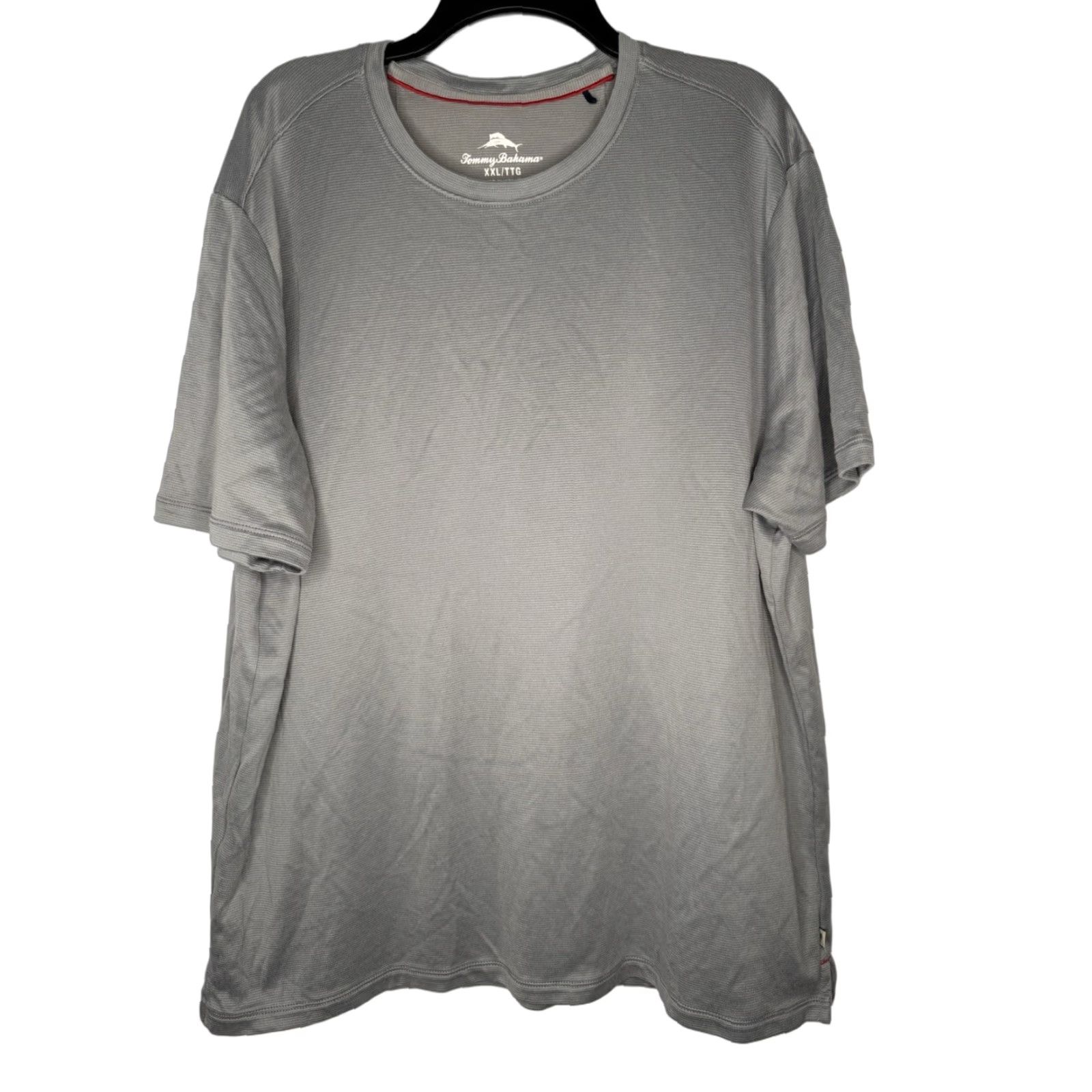 Tommy Bahama Tommy Bahama T-Shirt Mens XXL Gray Performance Short Sleeve Tee Pullover Crew Neck Casual Basic Breathable Shirt Size US XXL / EU 58 / 5 - 1 Thumbnail