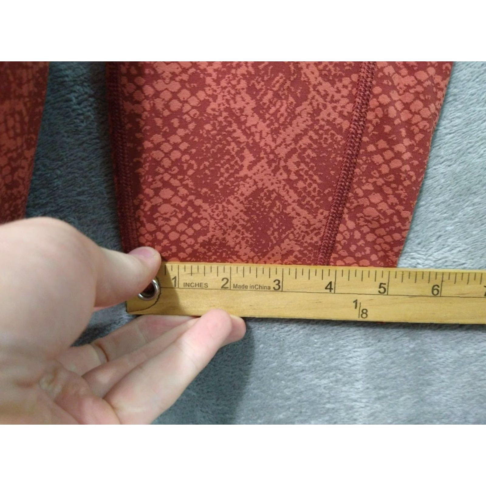 Athleta Athleta Leggings Womens 2X Orange Snake Ultimate Stash Pocket Pull On Size 40" / US 18 - 6 Thumbnail