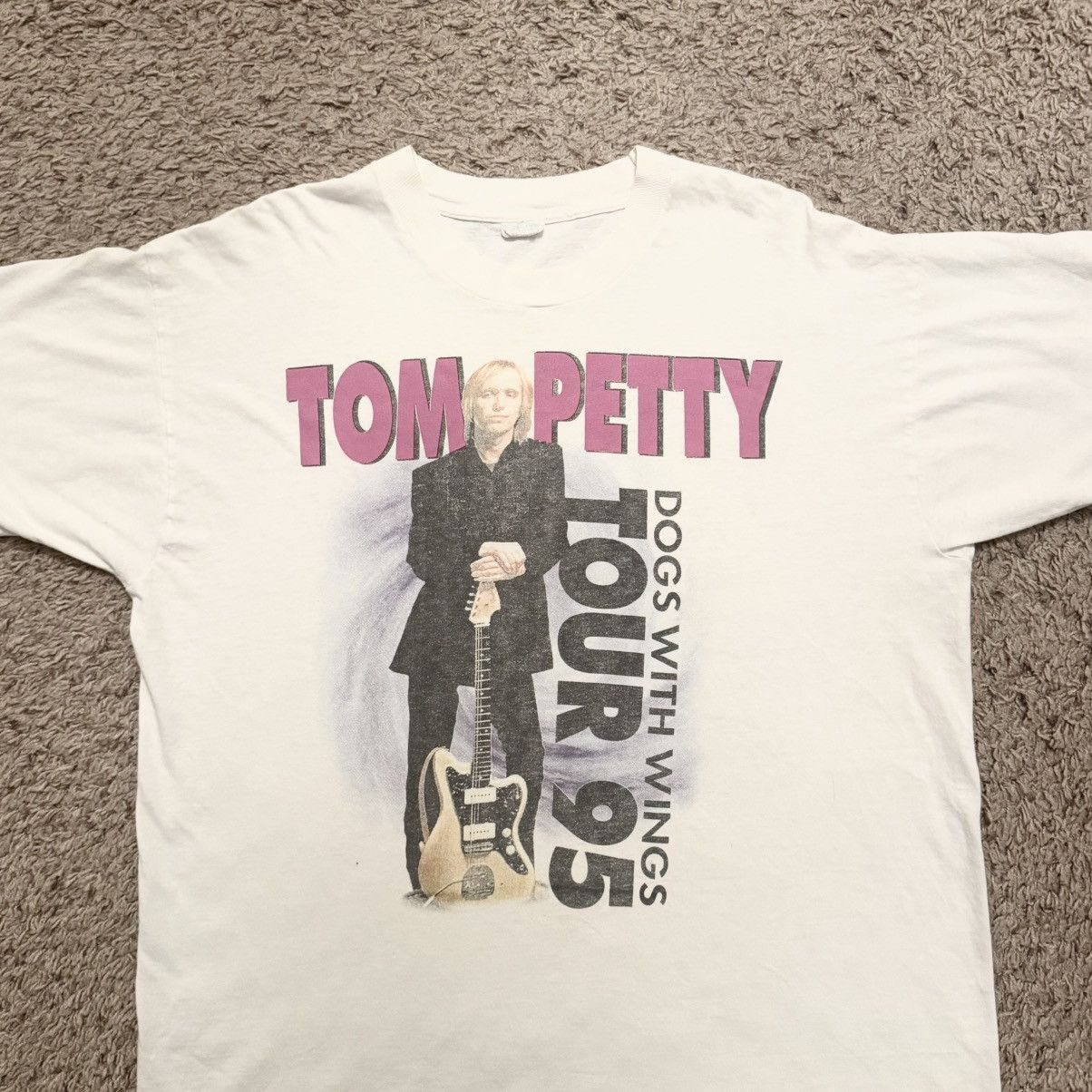 Vintage Vintage 1995 Tom Petty Dogs With Wings Tour Tee XL Size US XL / EU 56 / 4 - 4 Thumbnail