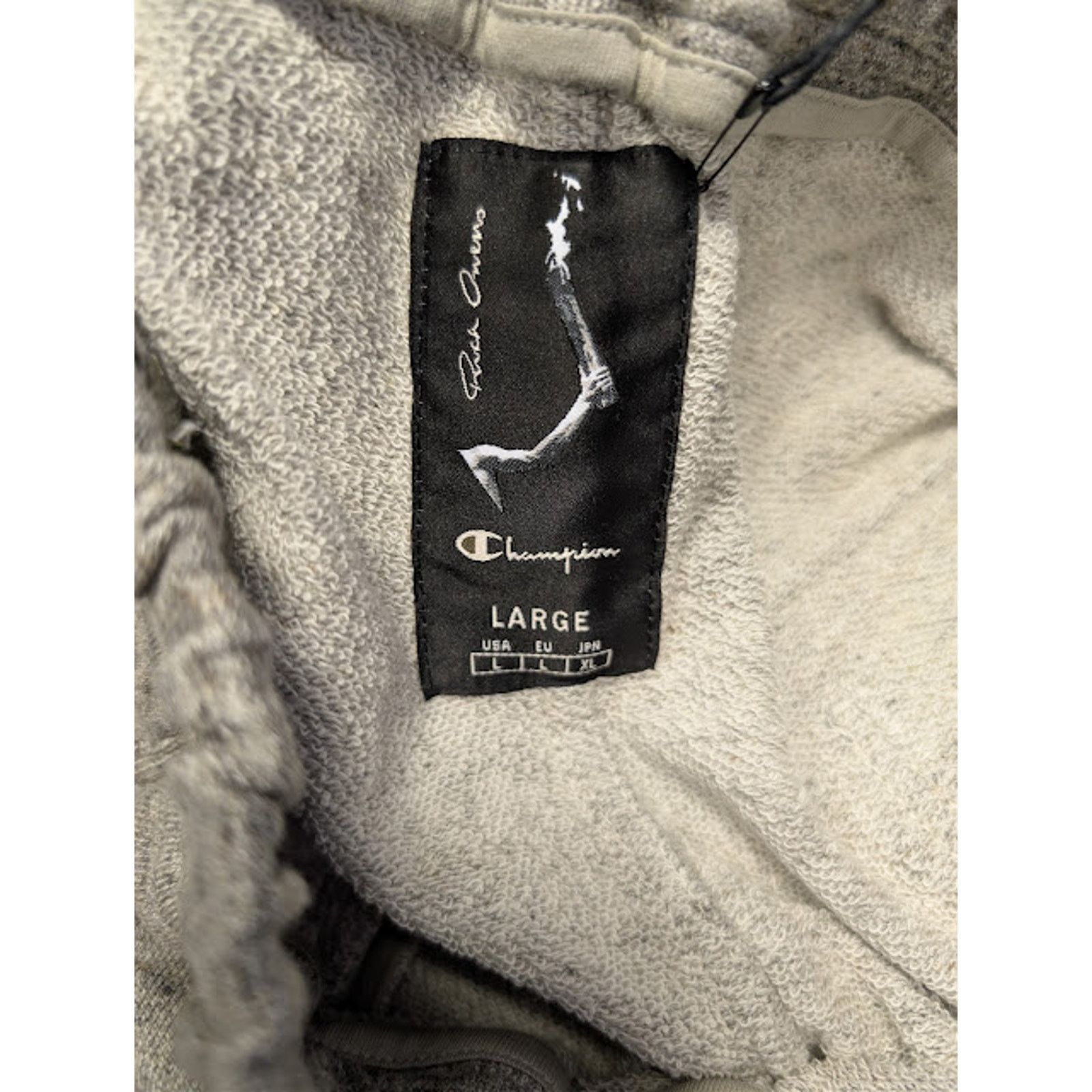 Champion × Rick Owens o1rshd1 Knitted Beveled Pods Shorts in Grey Melange S Size US 30 / EU 46 - 18 Thumbnail