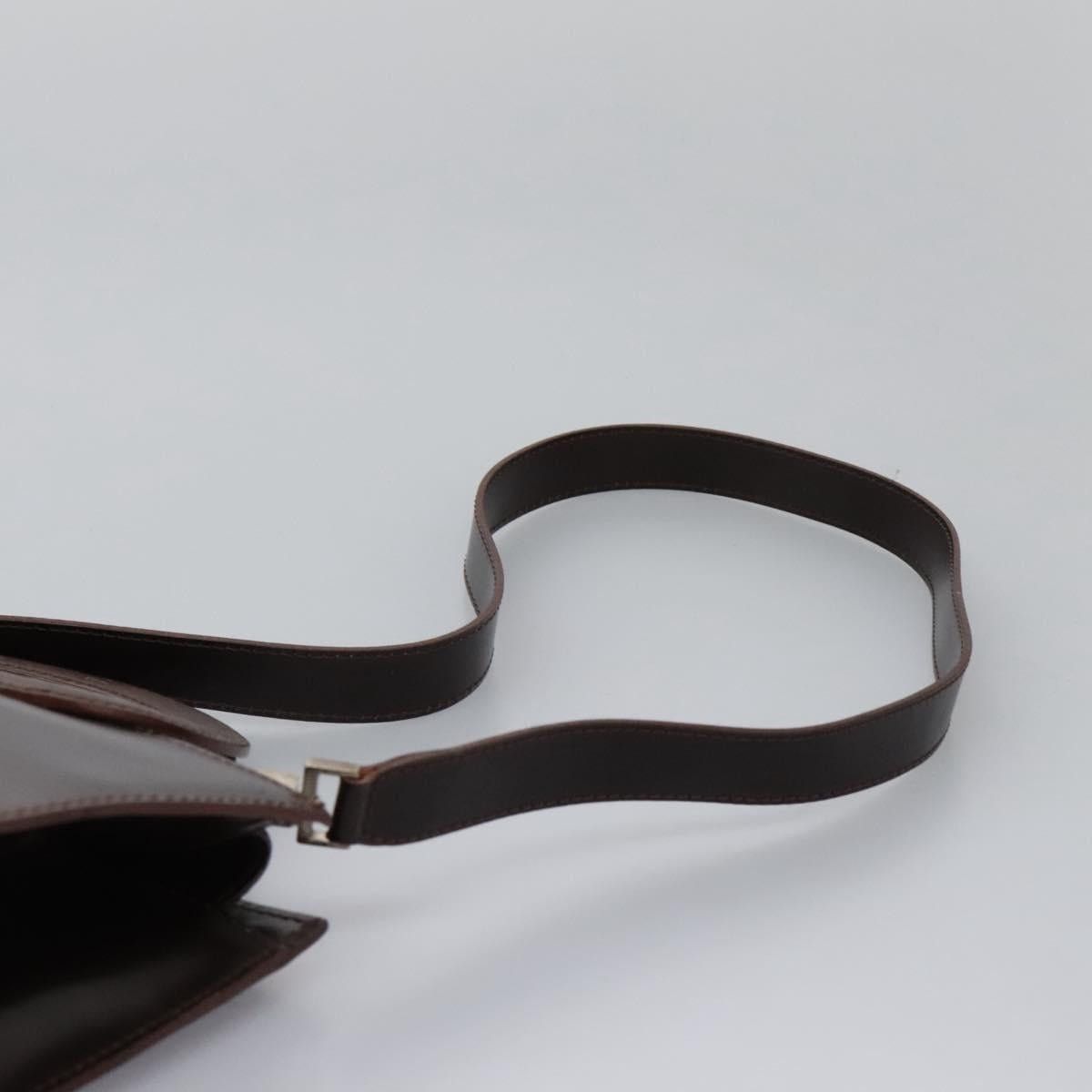 Celine CELINE Hand Bag Leather Dark Brown Gold Size ONE SIZE - 9 Thumbnail