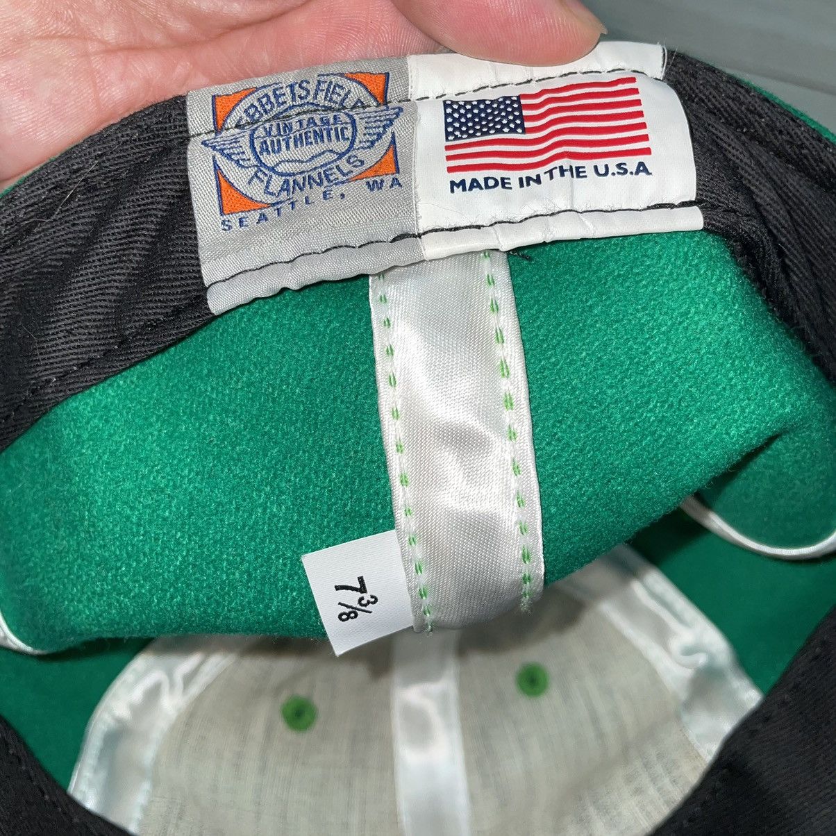 Ebbets Field Flannels Ebbets Field Oakland Vintage Leafs Wool Fitted Size ONE SIZE - 3 Thumbnail