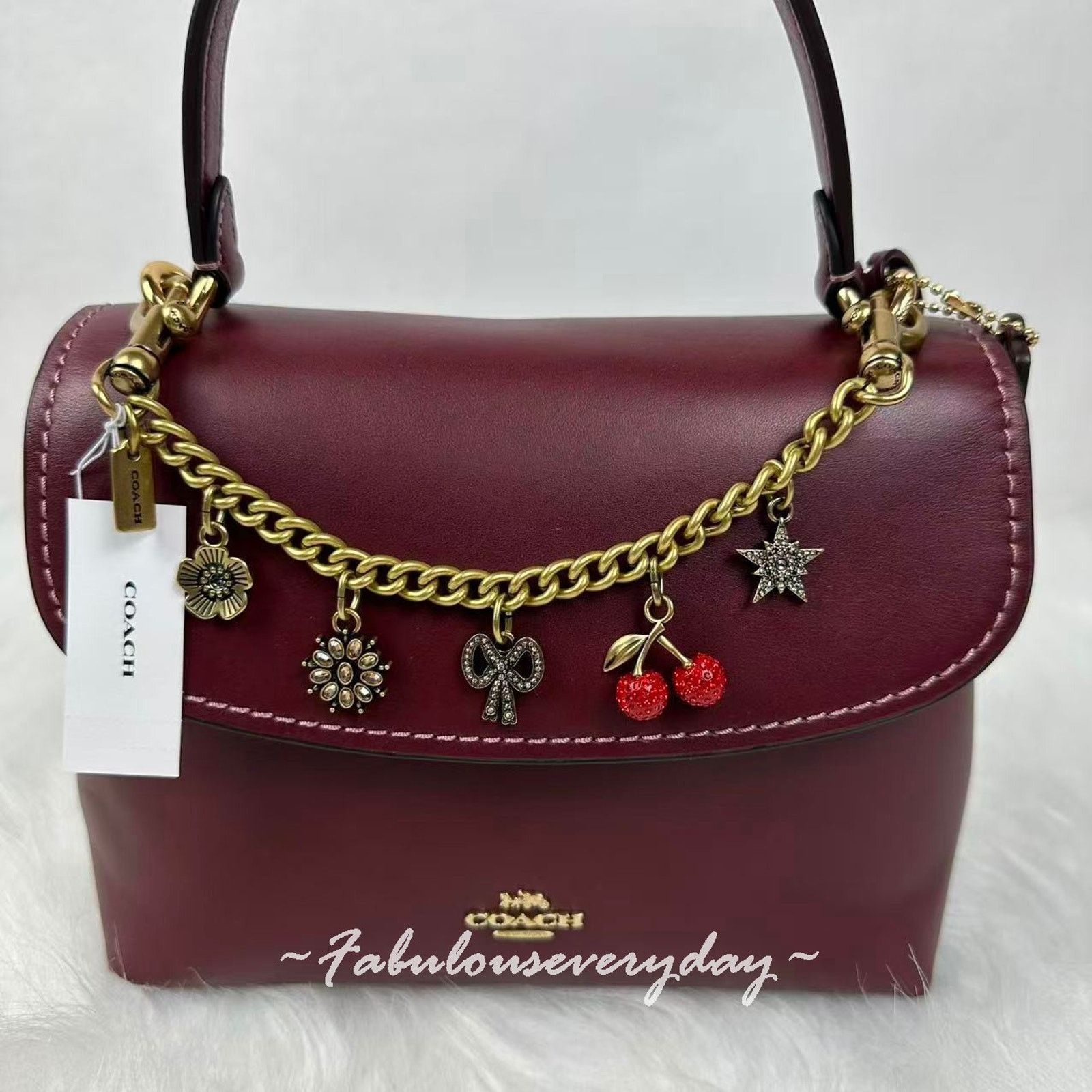Coach Coach Crystal Motif Chain Bag Charm CCX41 NWT Size ONE SIZE - 1 Thumbnail