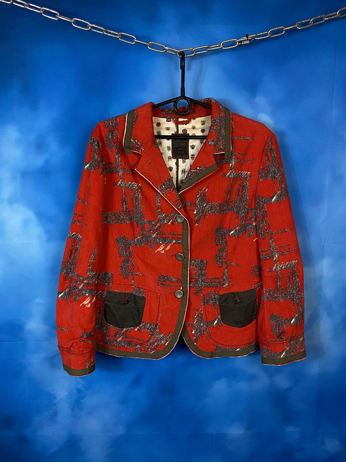 Marithe + Francois Girbaud × Vintage Marithe Francois Girbaud rare exclusive velour blazer y2k Size XL / US 12-14 / IT 48-50 - 5 Thumbnail