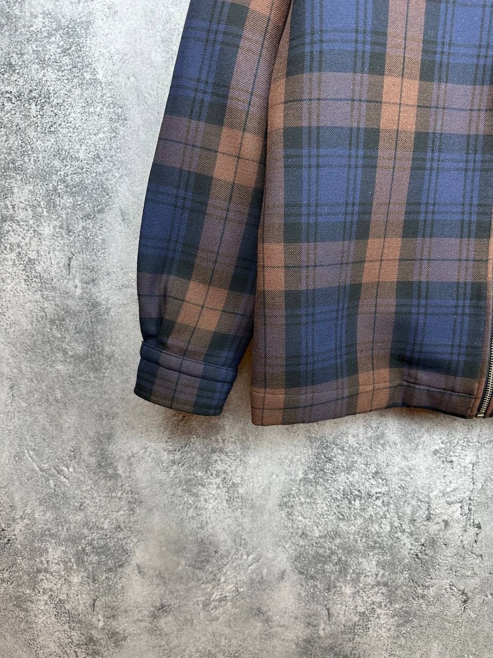 Reiss REISS Etzio Zip-Up Through Checked Overshirt Jacket Wool Size US S / EU 44-46 / 1 - 6 Thumbnail