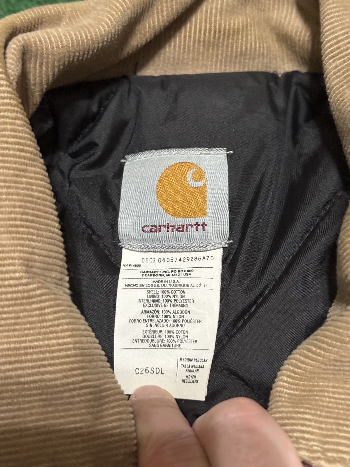 Carhartt Vintage 90s Carhartt C26SDL Med Arctic Tan Work Wear Jacket Size US M / EU 48-50 / 2 - 2 Thumbnail