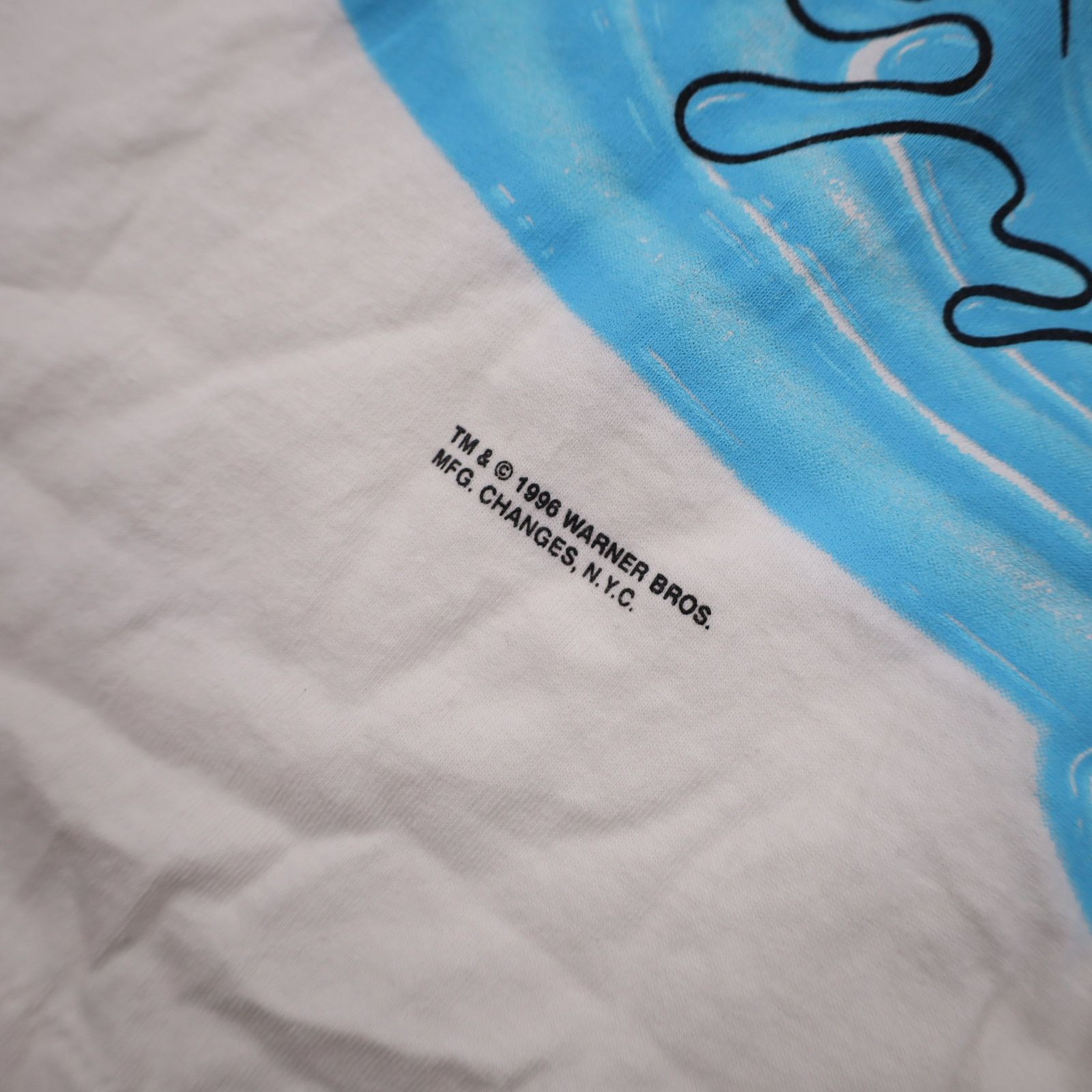 Vintage Vintage Looney Tunes Fishing Taz Front Back Print Graphic T Size US XL / EU 56 / 4 - 4 Thumbnail