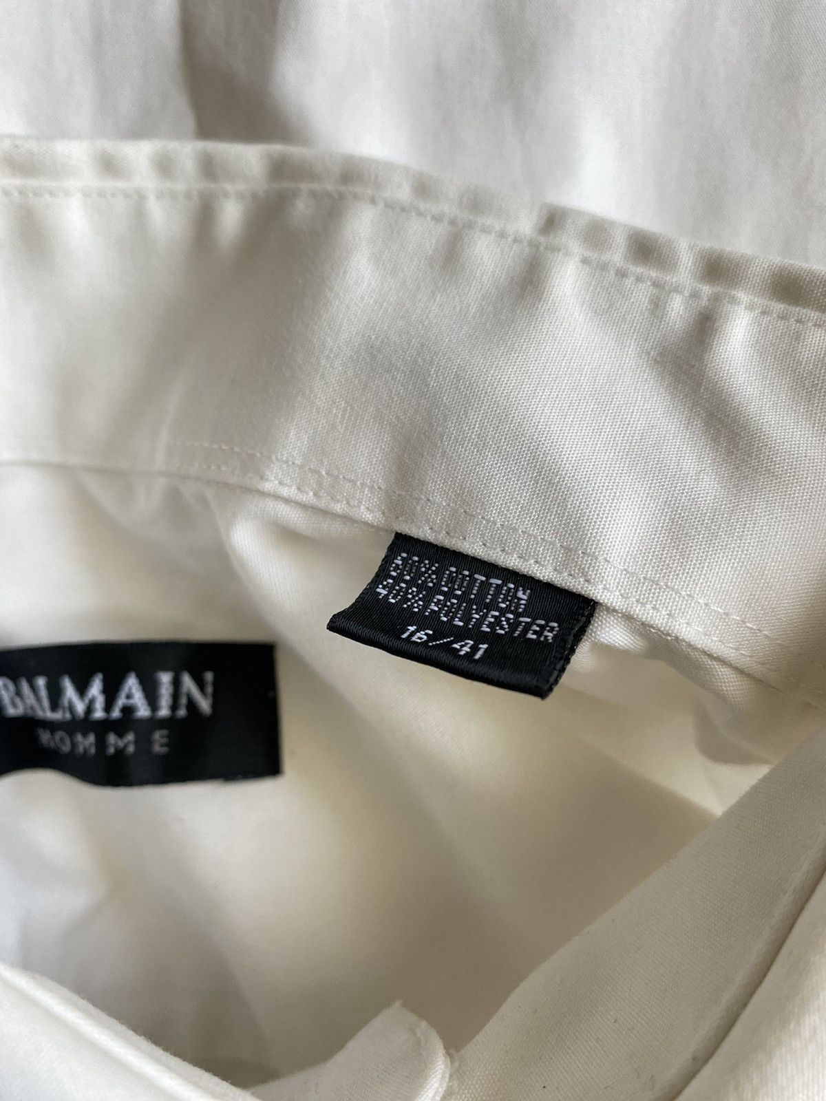 Balmain Balmain Homme tailired blank Vintage LS pocket shirt 16/41 Size US M / EU 48-50 / 2 - 4 Thumbnail