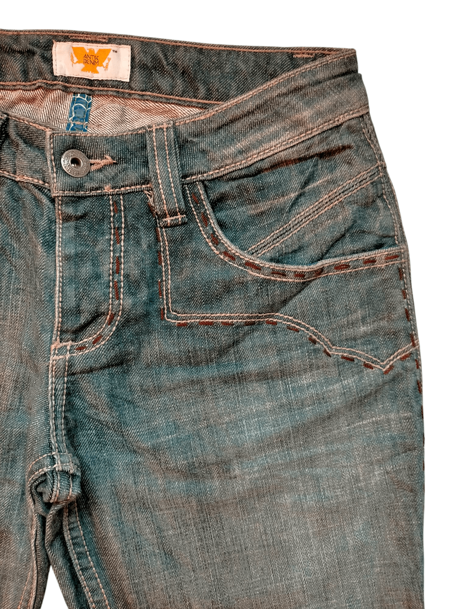 Hysteric Glamour Flare Jeans Antik Denim Embroidered Low rise Boot cut Denim Size US 28 / EU 44 - 5 Thumbnail