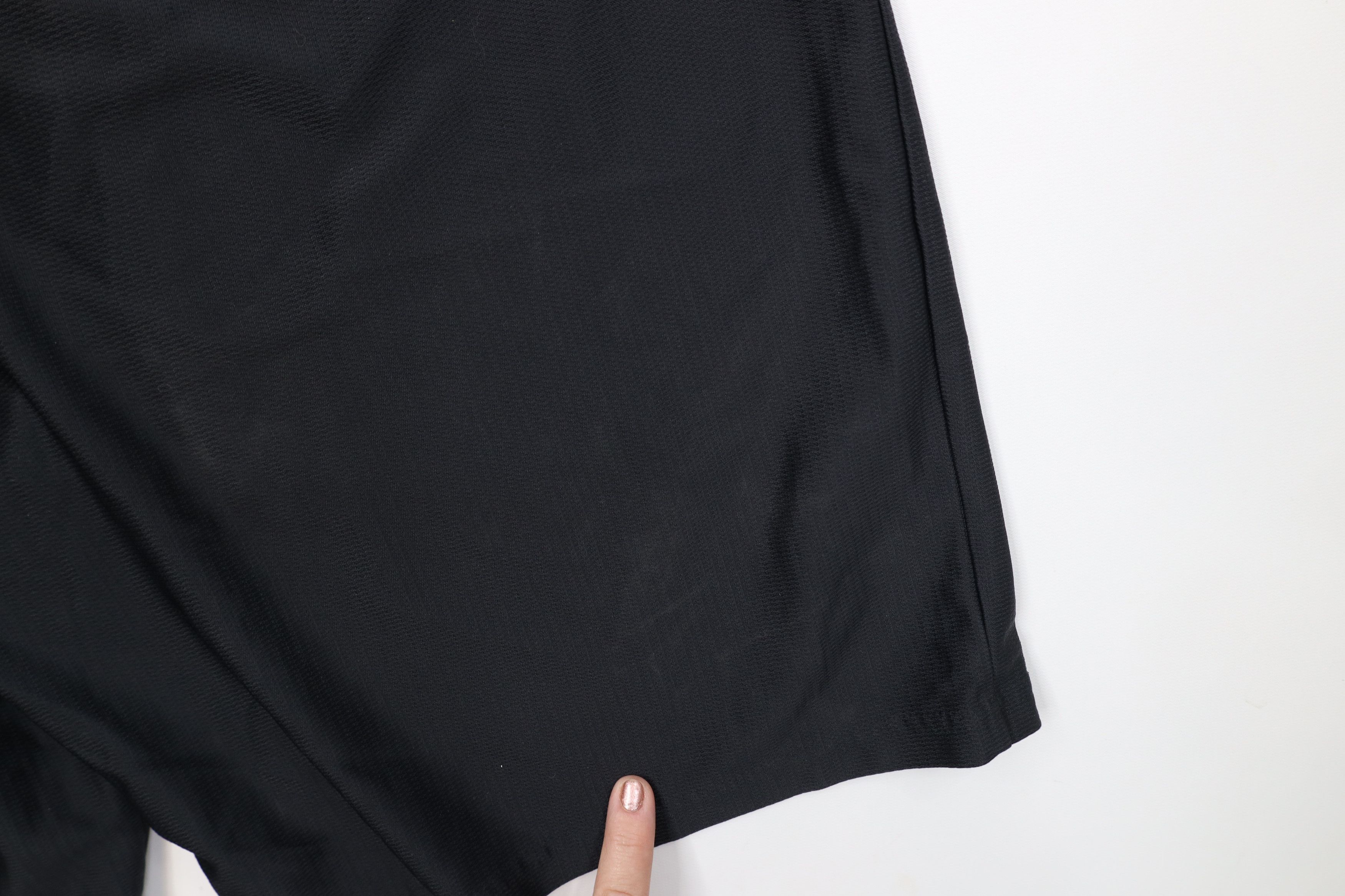 Nike Vintage 90s Y2K Nike Mini Swoosh Above Knee Shorts Black Size US 36 / EU 52 - 14 Thumbnail
