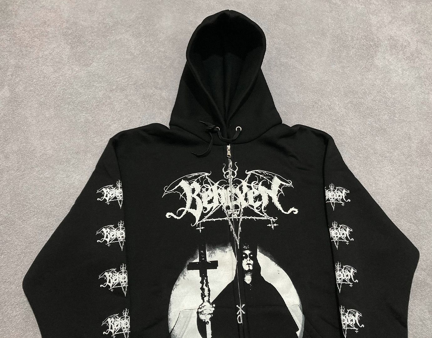 Band Tees Zip-hoodie Behexen - By the Blessing of Satan - black metal Size US L / EU 52-54 / 3 - 2 Thumbnail