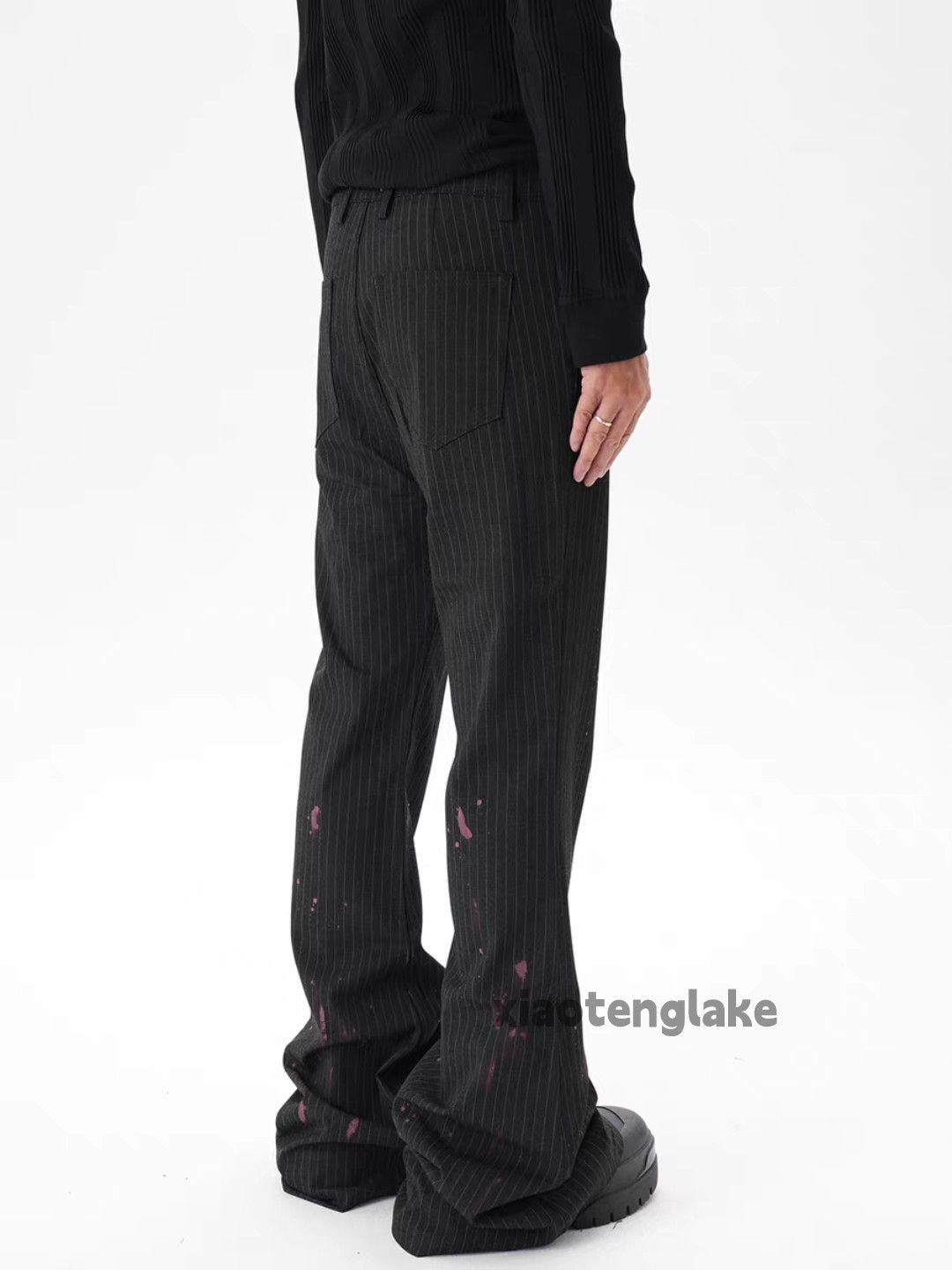Vintage ltx unisex outdoor utility striped yuppie paint pants Size US 34 / EU 50 - 3 Thumbnail